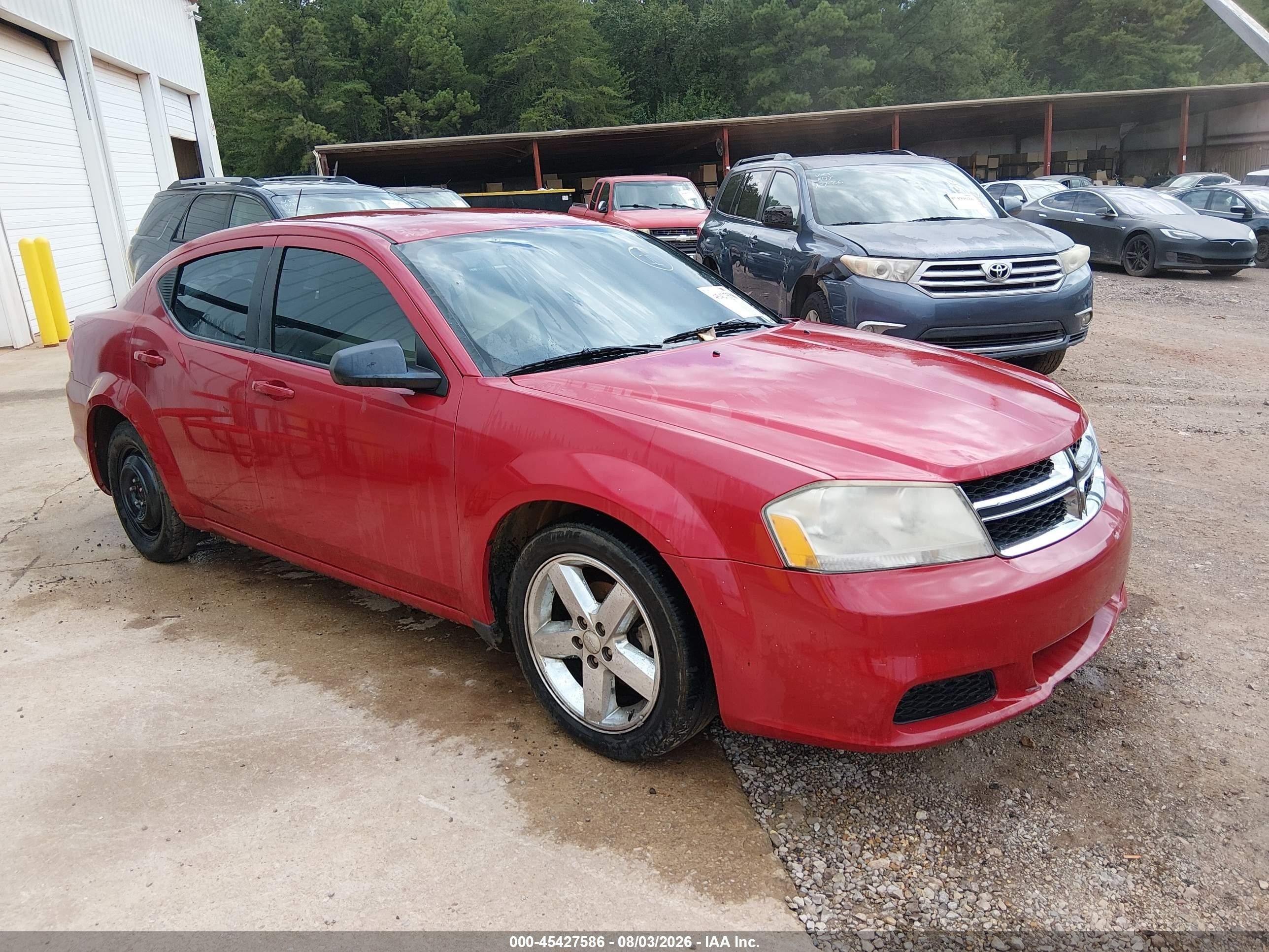 2012 Dodge Avenger Se Красный vin: 1C3CDZAB4CN240444