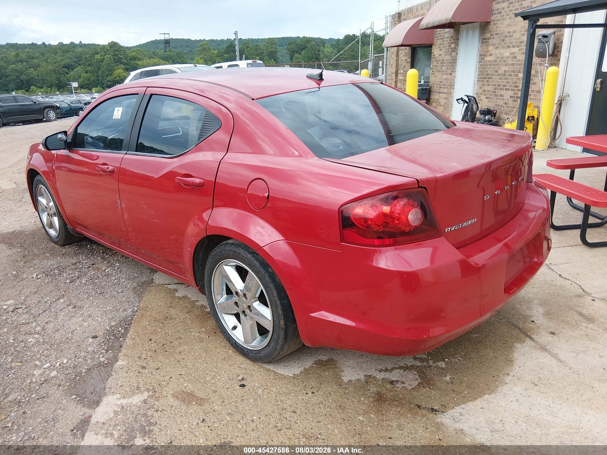 2012 Dodge Avenger Se Red vin: 1C3CDZAB4CN240444