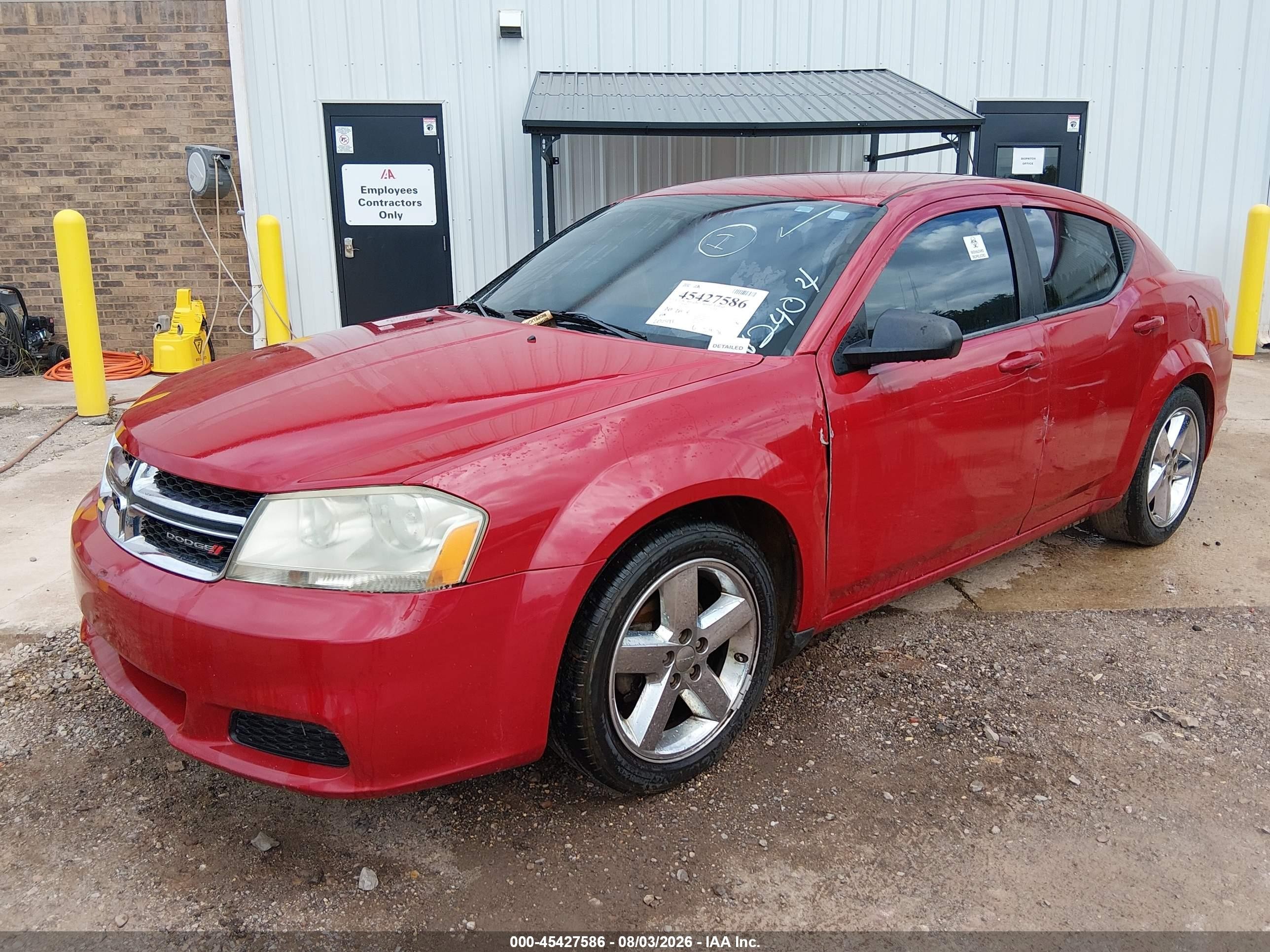2012 Dodge Avenger Se Red vin: 1C3CDZAB4CN240444