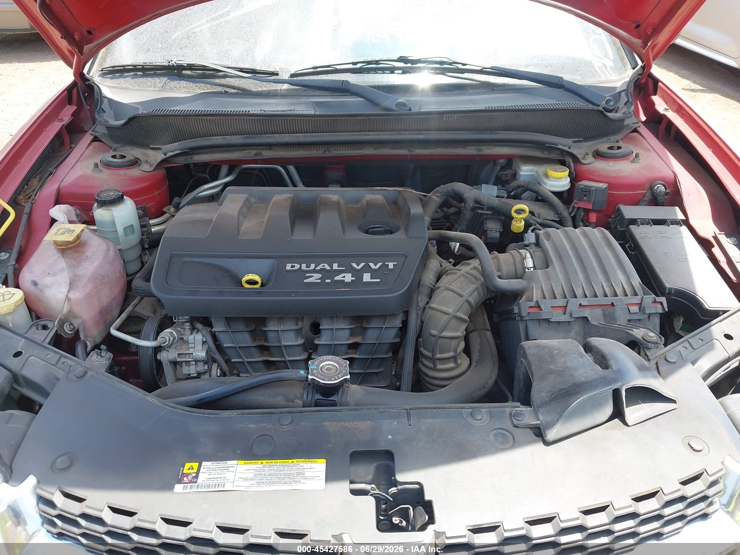 2012 Dodge Avenger Se Red vin: 1C3CDZAB4CN240444