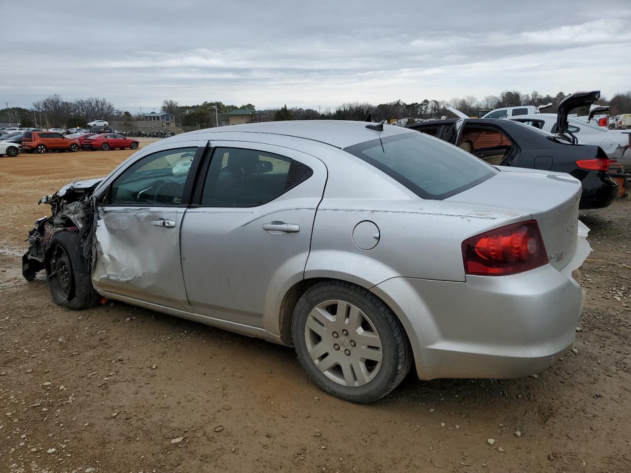 2012 Dodge Avenger Se Silver vin: 1C3CDZAB4CN243019