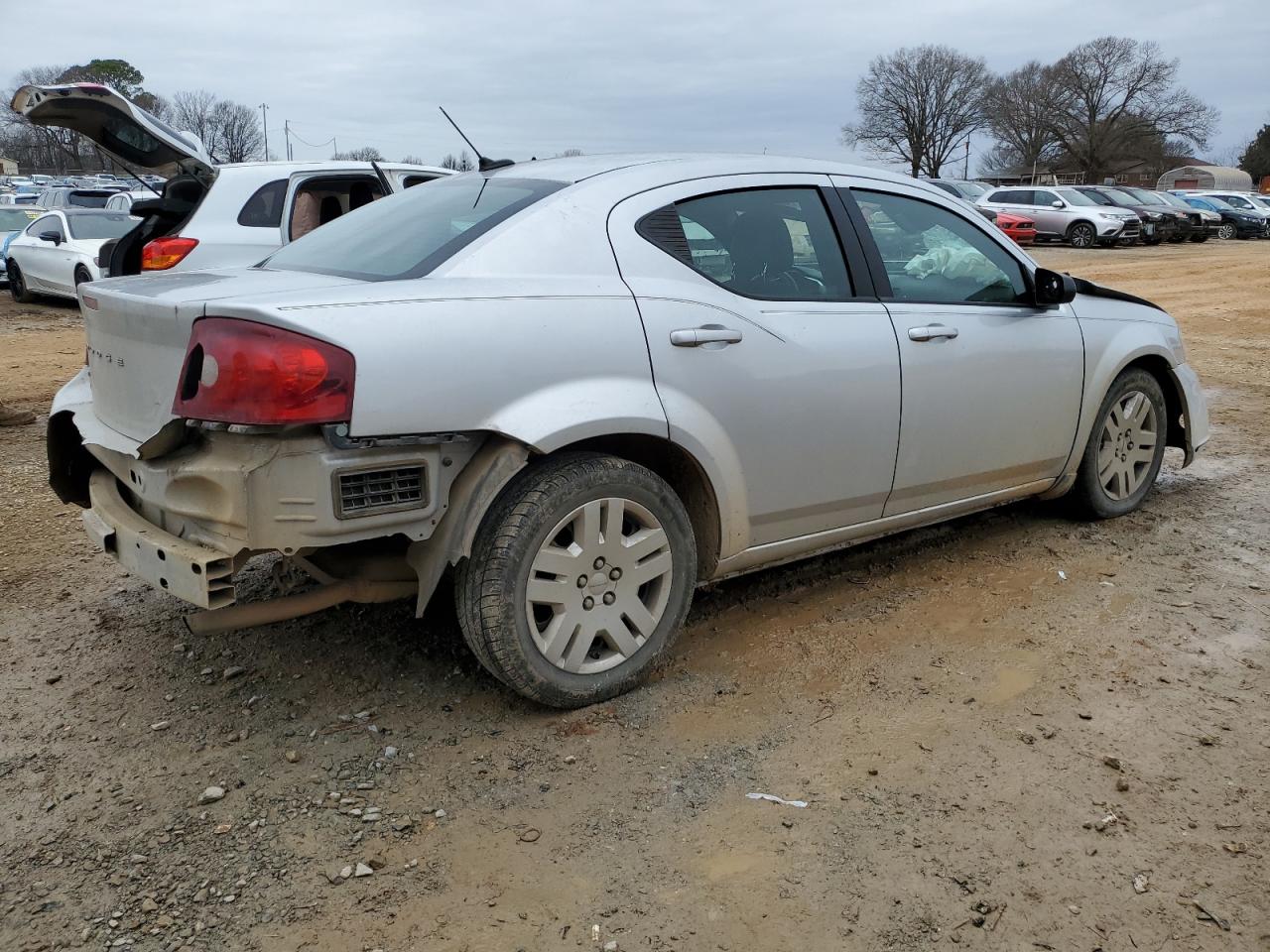 2012 Dodge Avenger Se Silver vin: 1C3CDZAB4CN243019