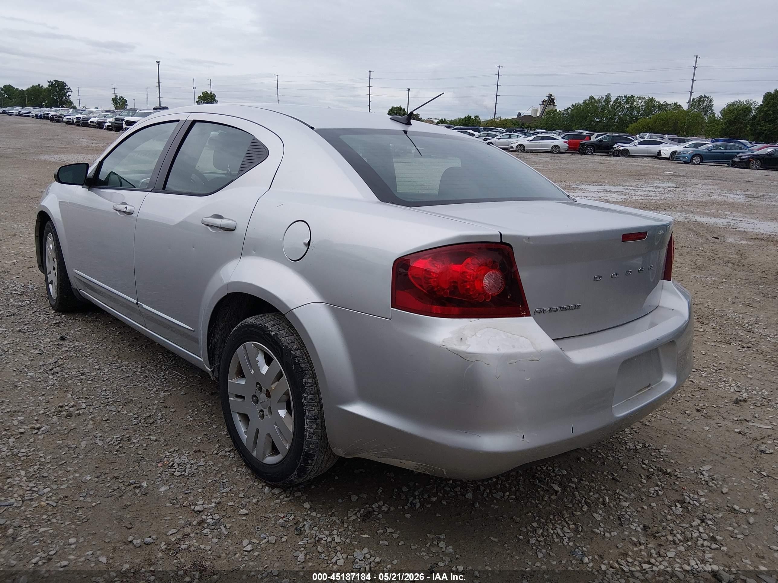 2012 Dodge Avenger Se Серебряный vin: 1C3CDZAB4CN253100