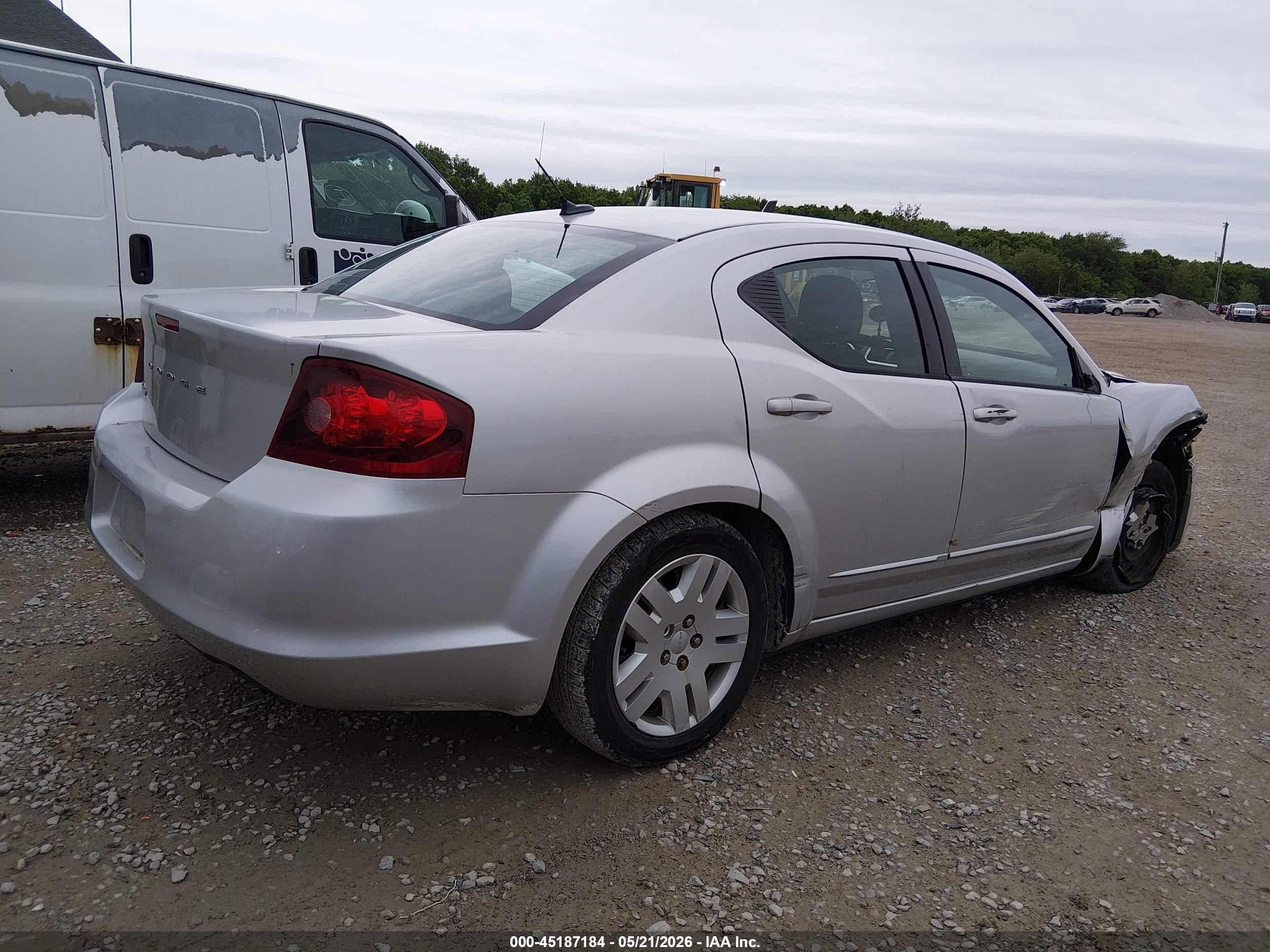 2012 Dodge Avenger Se Серебряный vin: 1C3CDZAB4CN253100