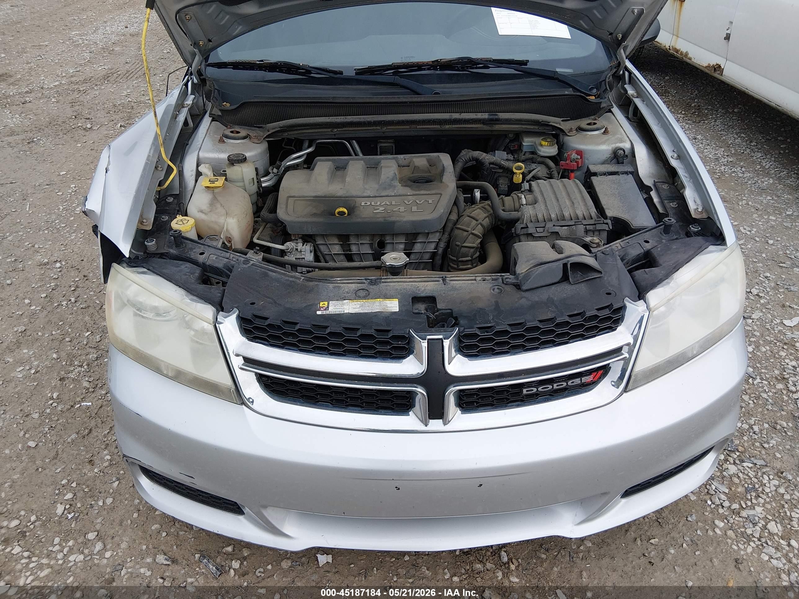 2012 Dodge Avenger Se Серебряный vin: 1C3CDZAB4CN253100