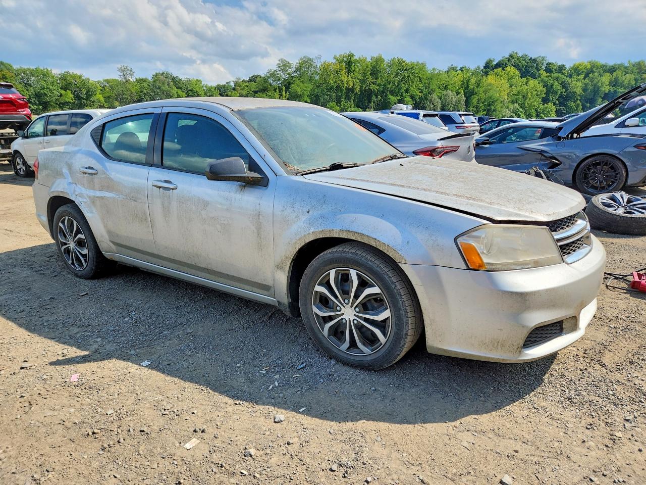 2012 Dodge Avenger Se Серебряный vin: 1C3CDZAB4CN294181