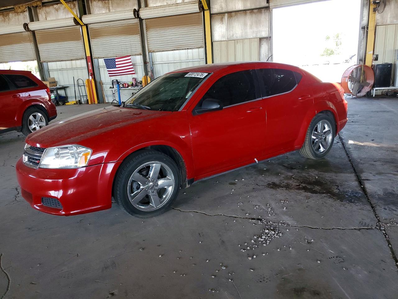 2013 Dodge Avenger Se Red vin: 1C3CDZAB4DN564849