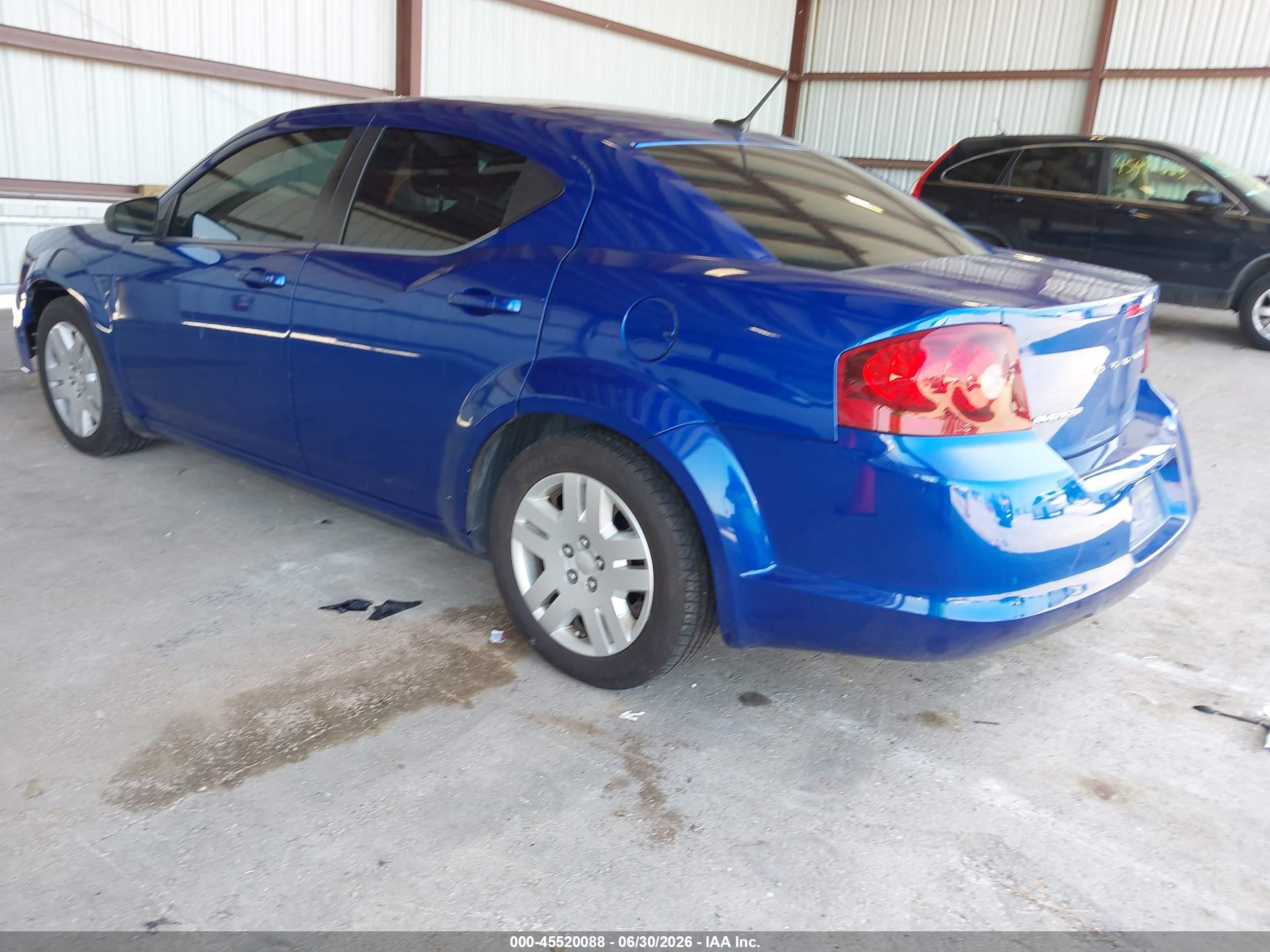 2013 Dodge Avenger Se Blue vin: 1C3CDZAB4DN581263
