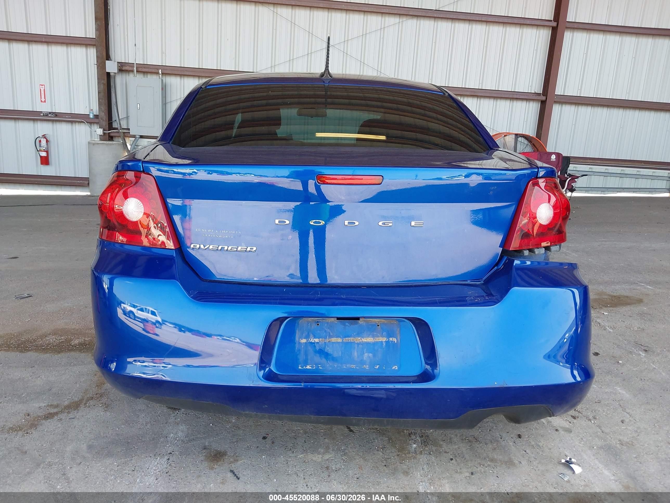 2013 Dodge Avenger Se Blue vin: 1C3CDZAB4DN581263