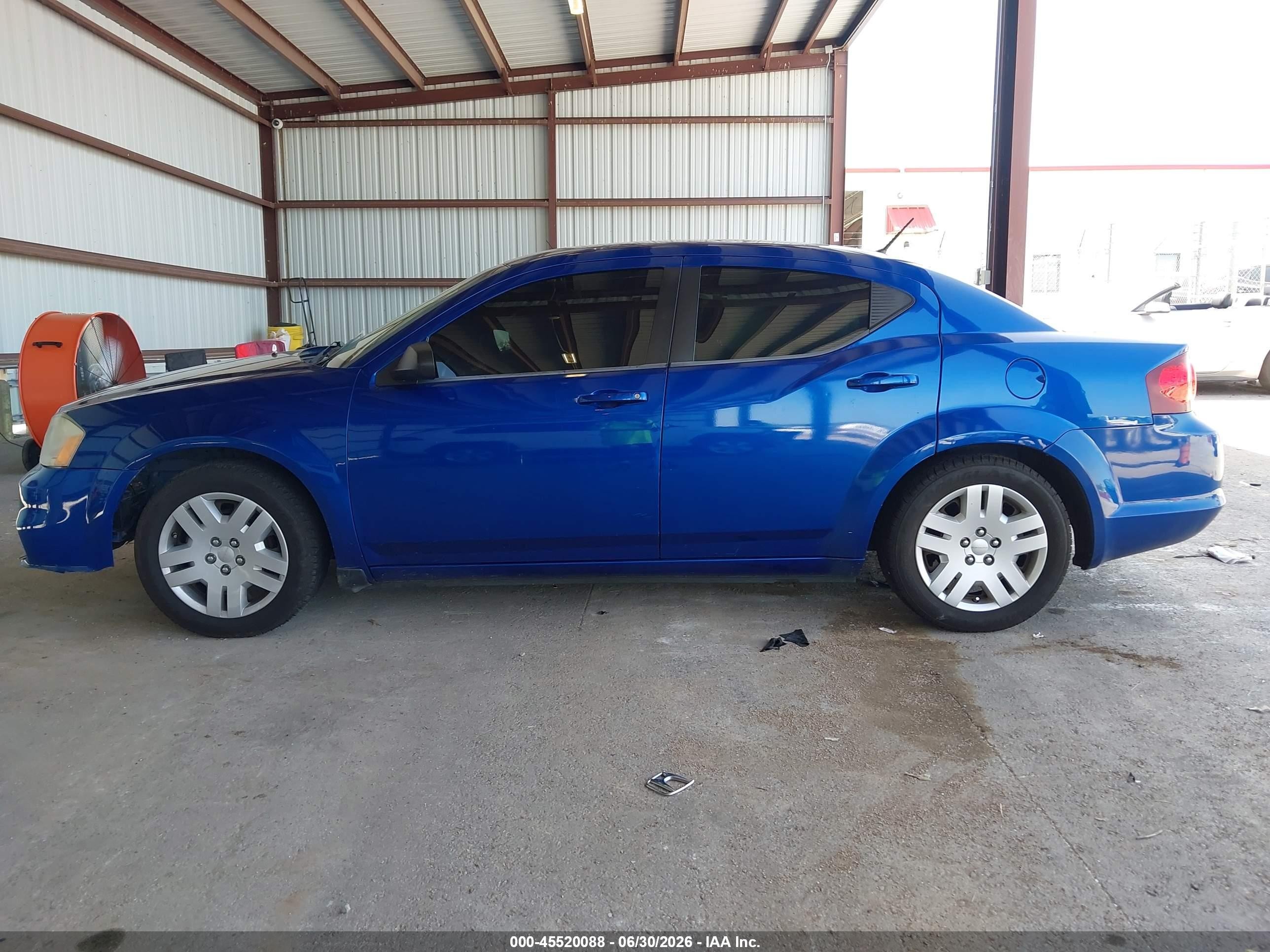 2013 Dodge Avenger Se Blue vin: 1C3CDZAB4DN581263