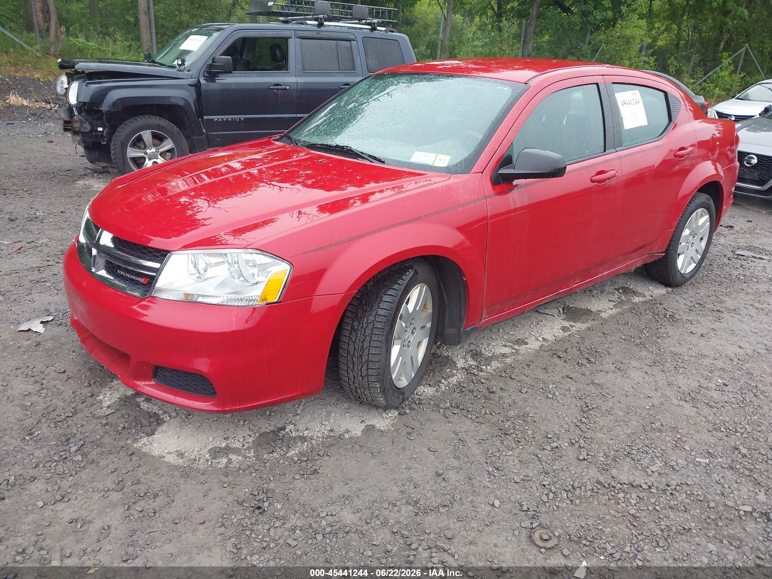 2013 Dodge Avenger Se Red vin: 1C3CDZAB4DN588178