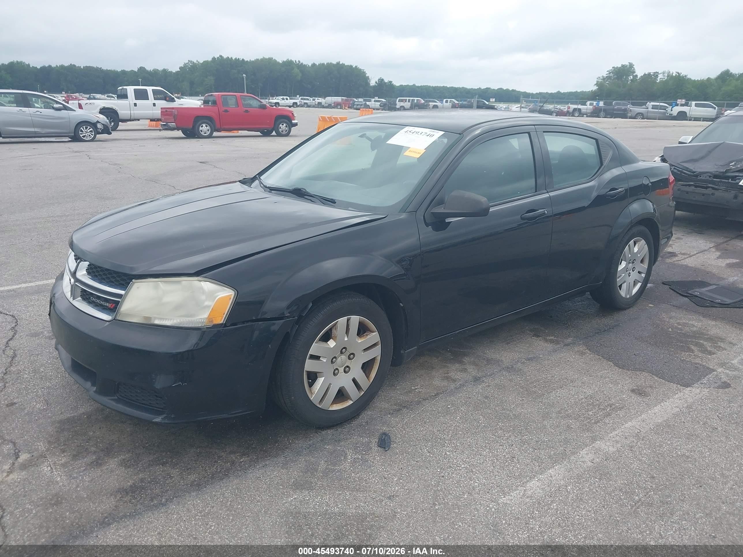 2013 Dodge Avenger Se Черный vin: 1C3CDZAB4DN631594