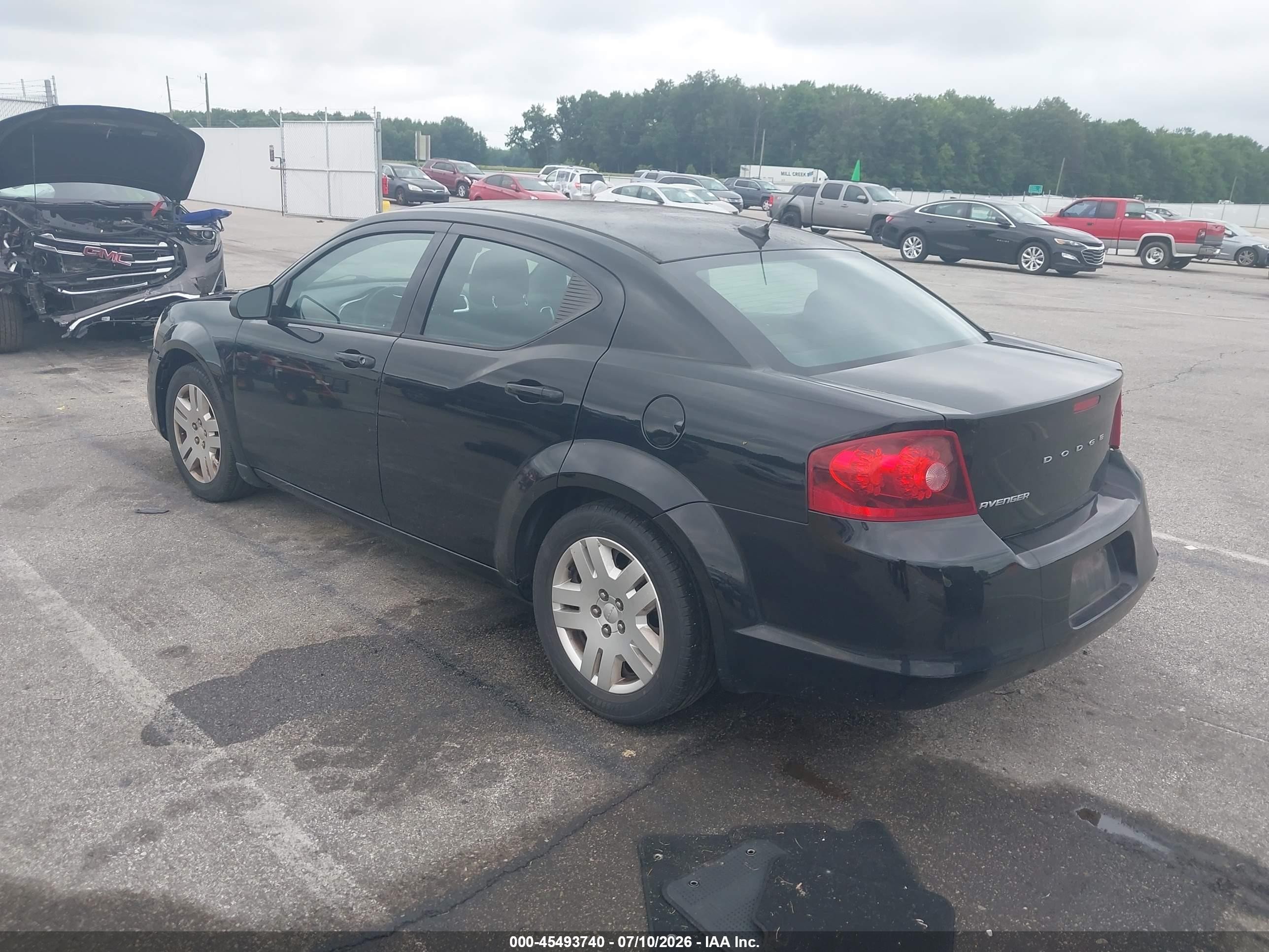 2013 Dodge Avenger Se Черный vin: 1C3CDZAB4DN631594