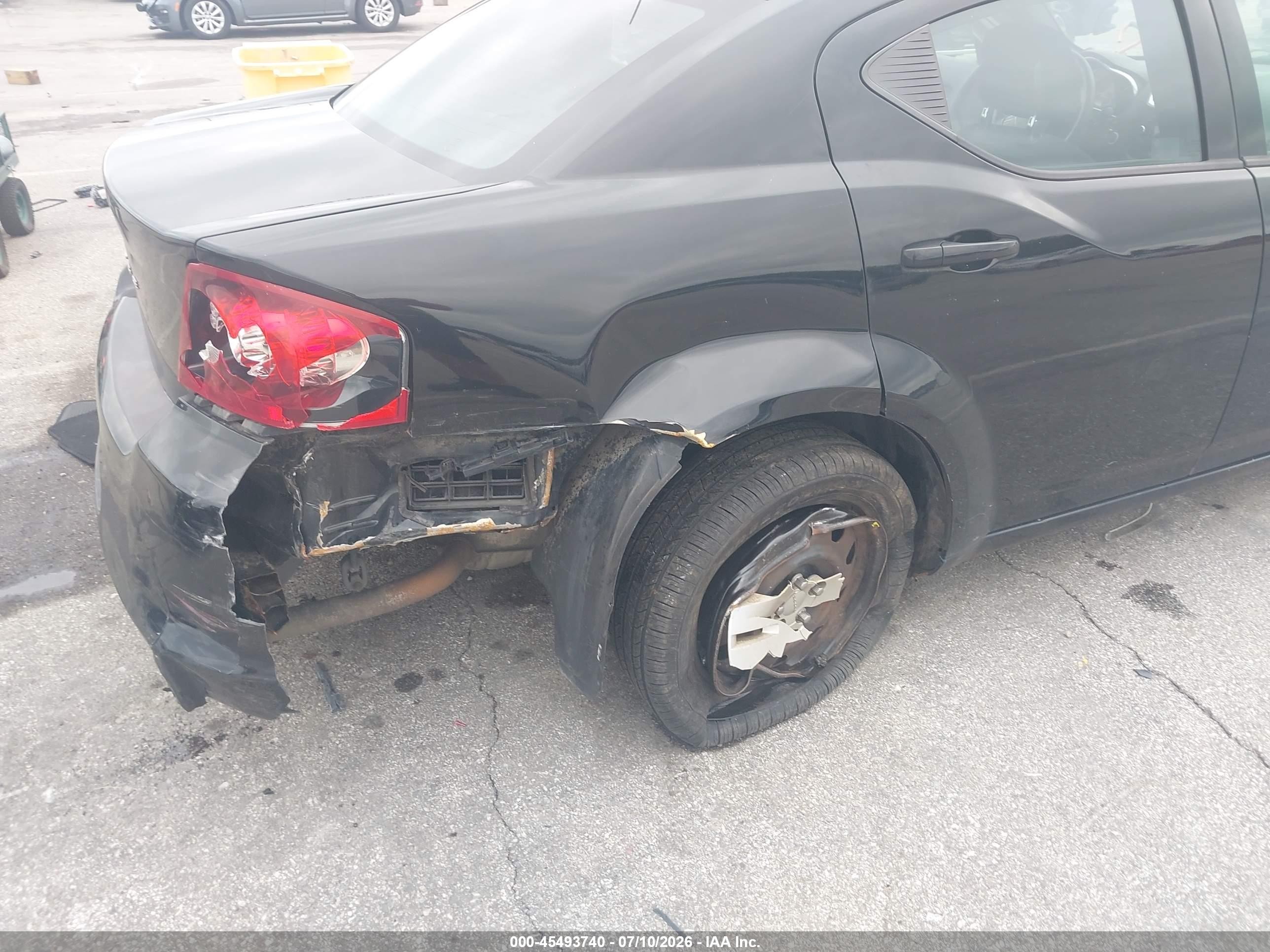 2013 Dodge Avenger Se Черный vin: 1C3CDZAB4DN631594