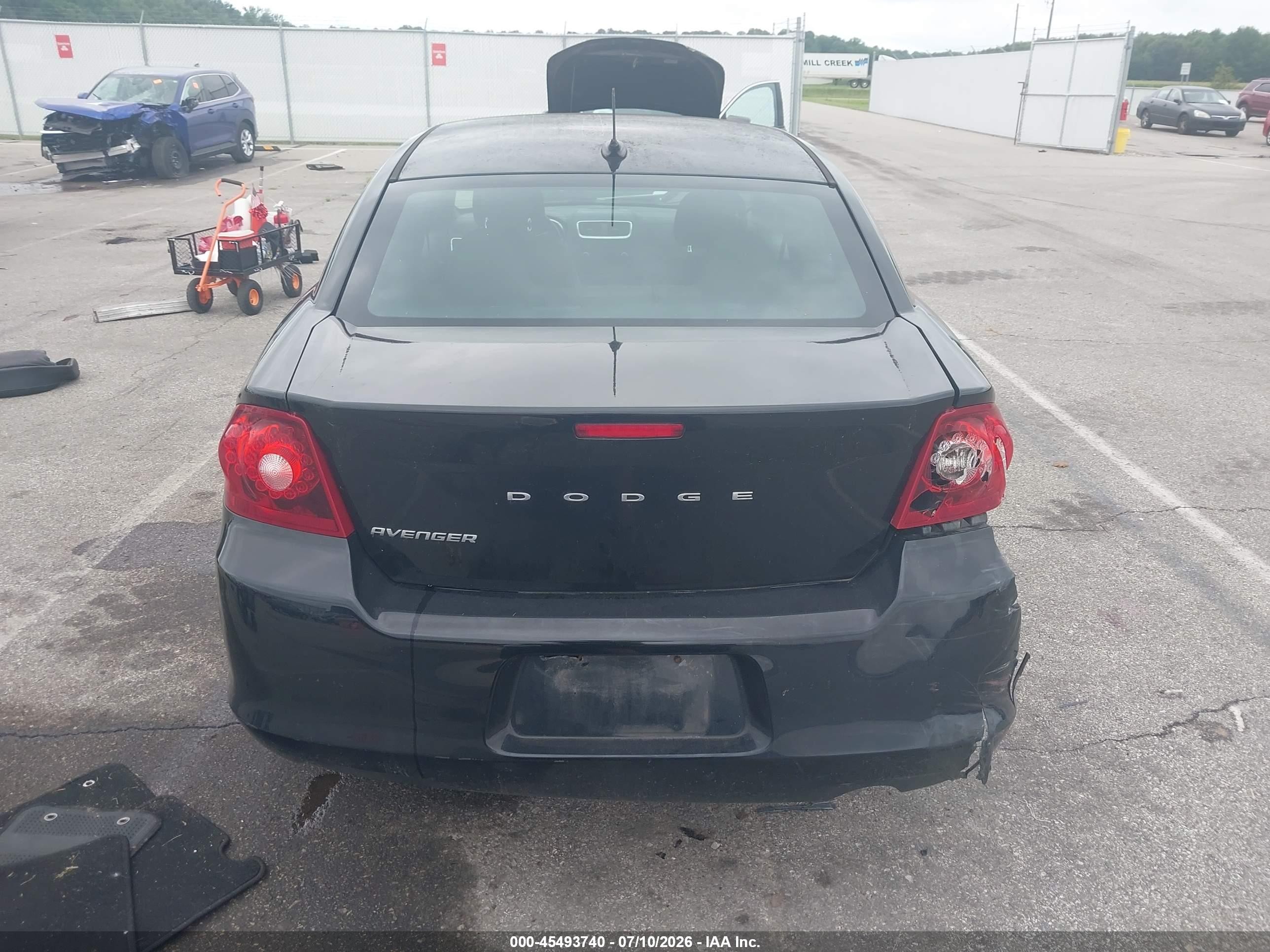 2013 Dodge Avenger Se Черный vin: 1C3CDZAB4DN631594
