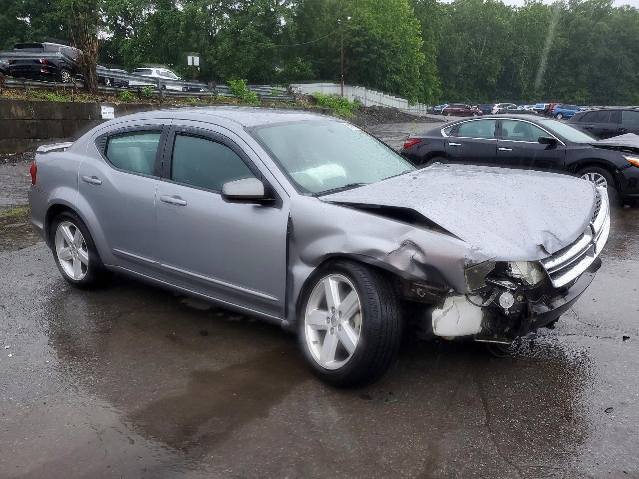2013 Dodge Avenger Se Gray vin: 1C3CDZAB4DN642983