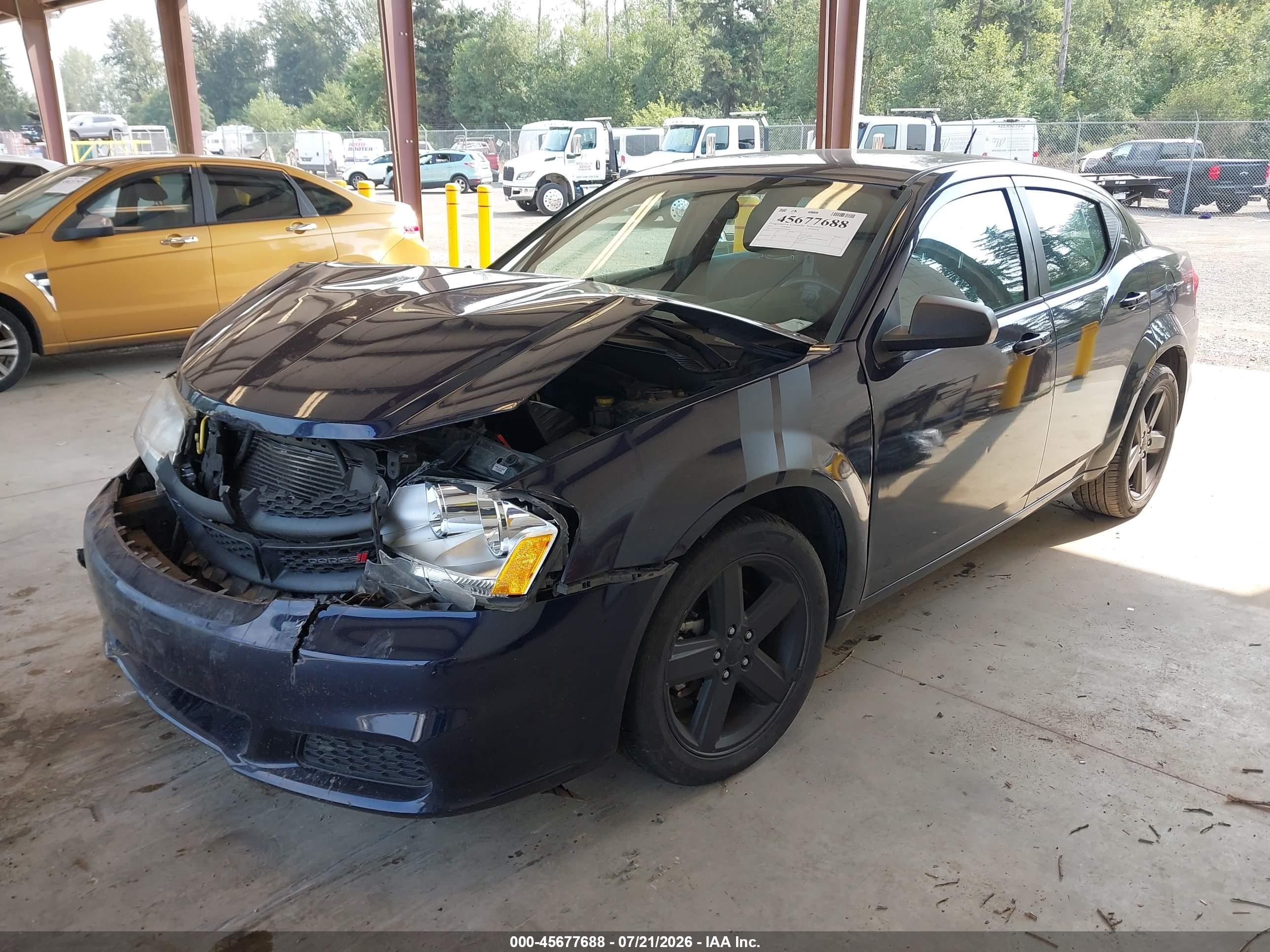 2013 Dodge Avenger Se Blue vin: 1C3CDZAB4DN708125