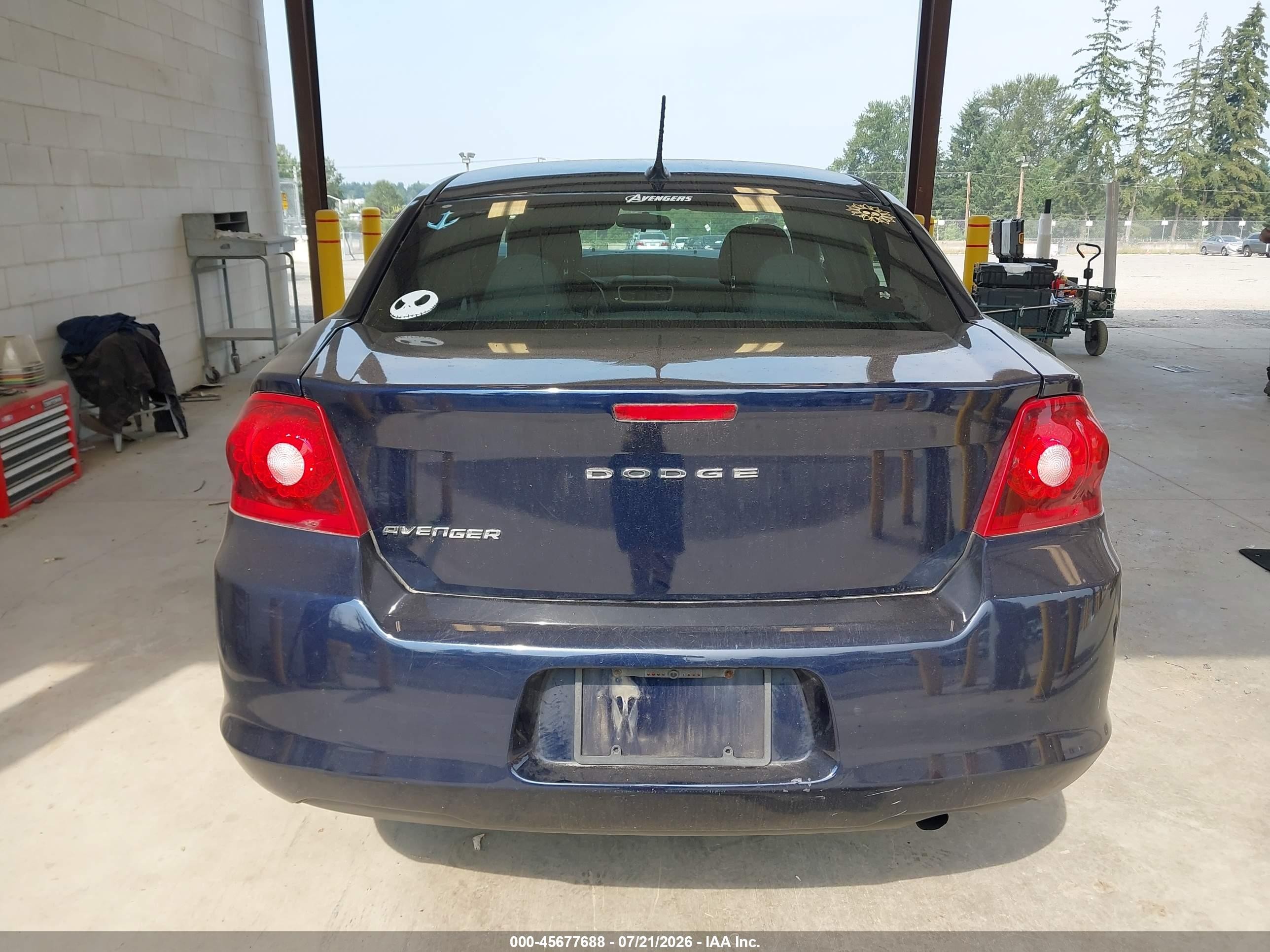 2013 Dodge Avenger Se Blue vin: 1C3CDZAB4DN708125
