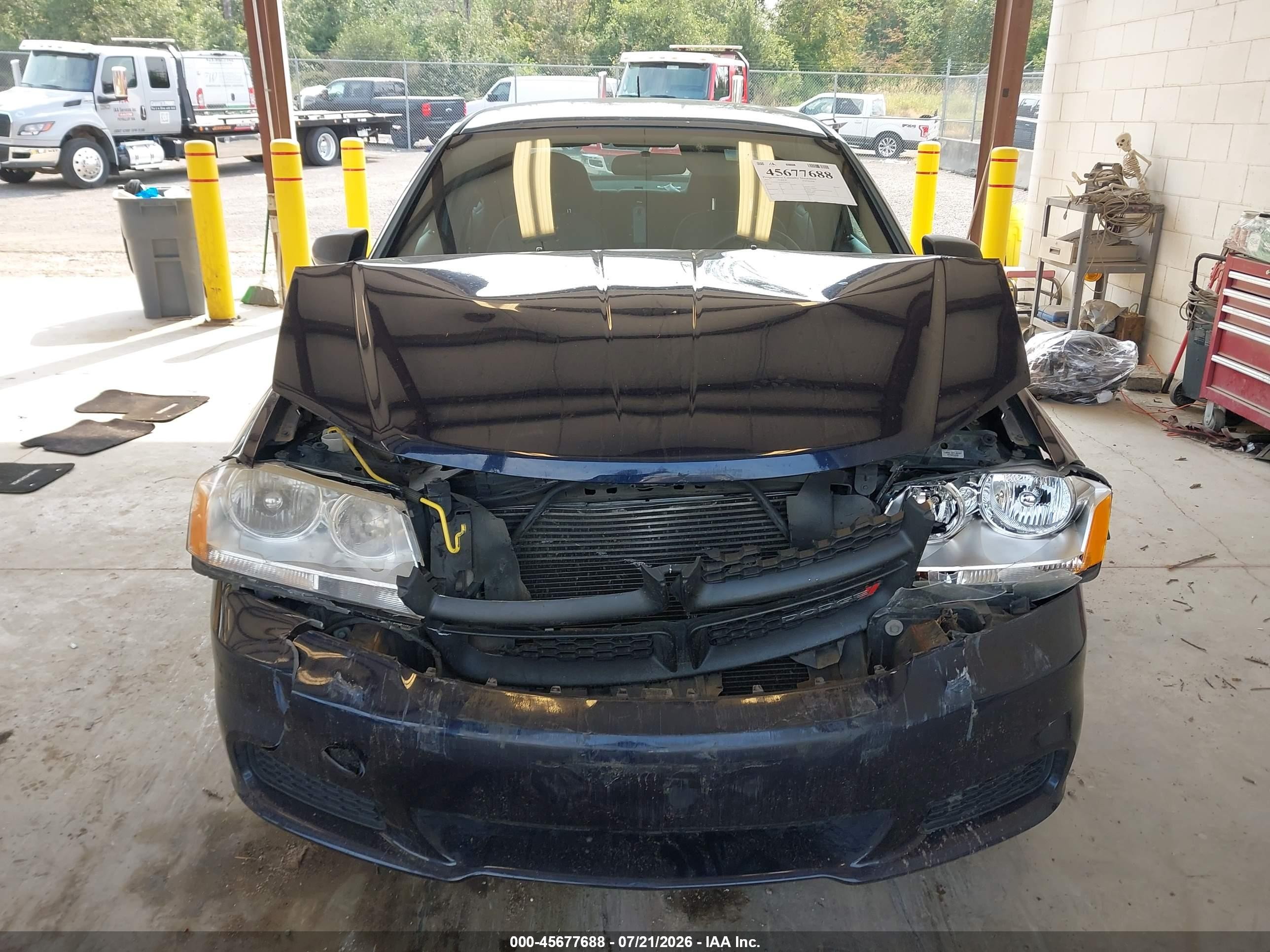 2013 Dodge Avenger Se Blue vin: 1C3CDZAB4DN708125
