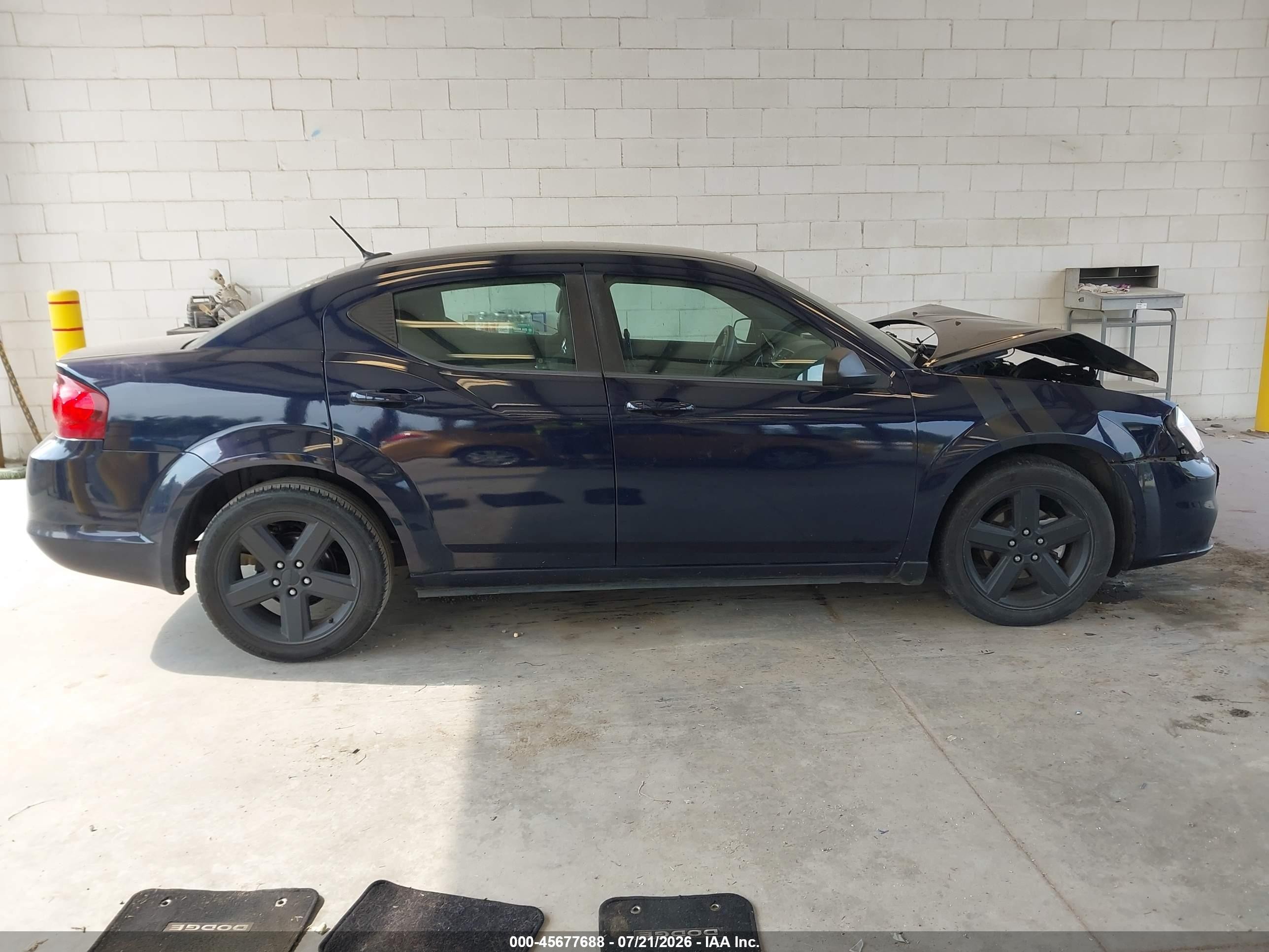 2013 Dodge Avenger Se Blue vin: 1C3CDZAB4DN708125
