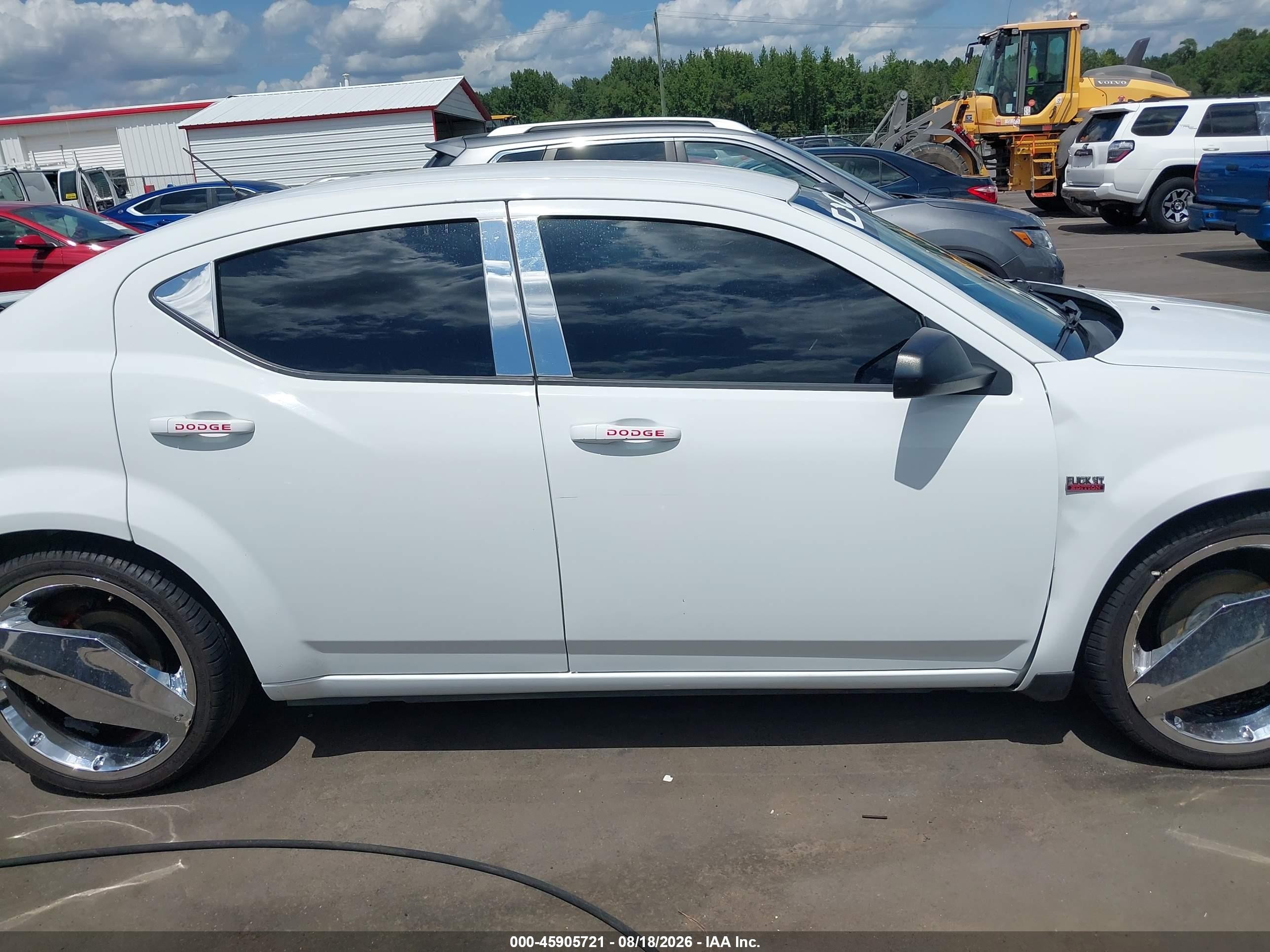 2014 Dodge Avenger Se White vin: 1C3CDZAB4EN129413
