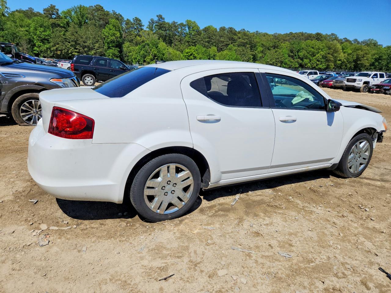 2014 Dodge Avenger Se White vin: 1C3CDZAB4EN133588