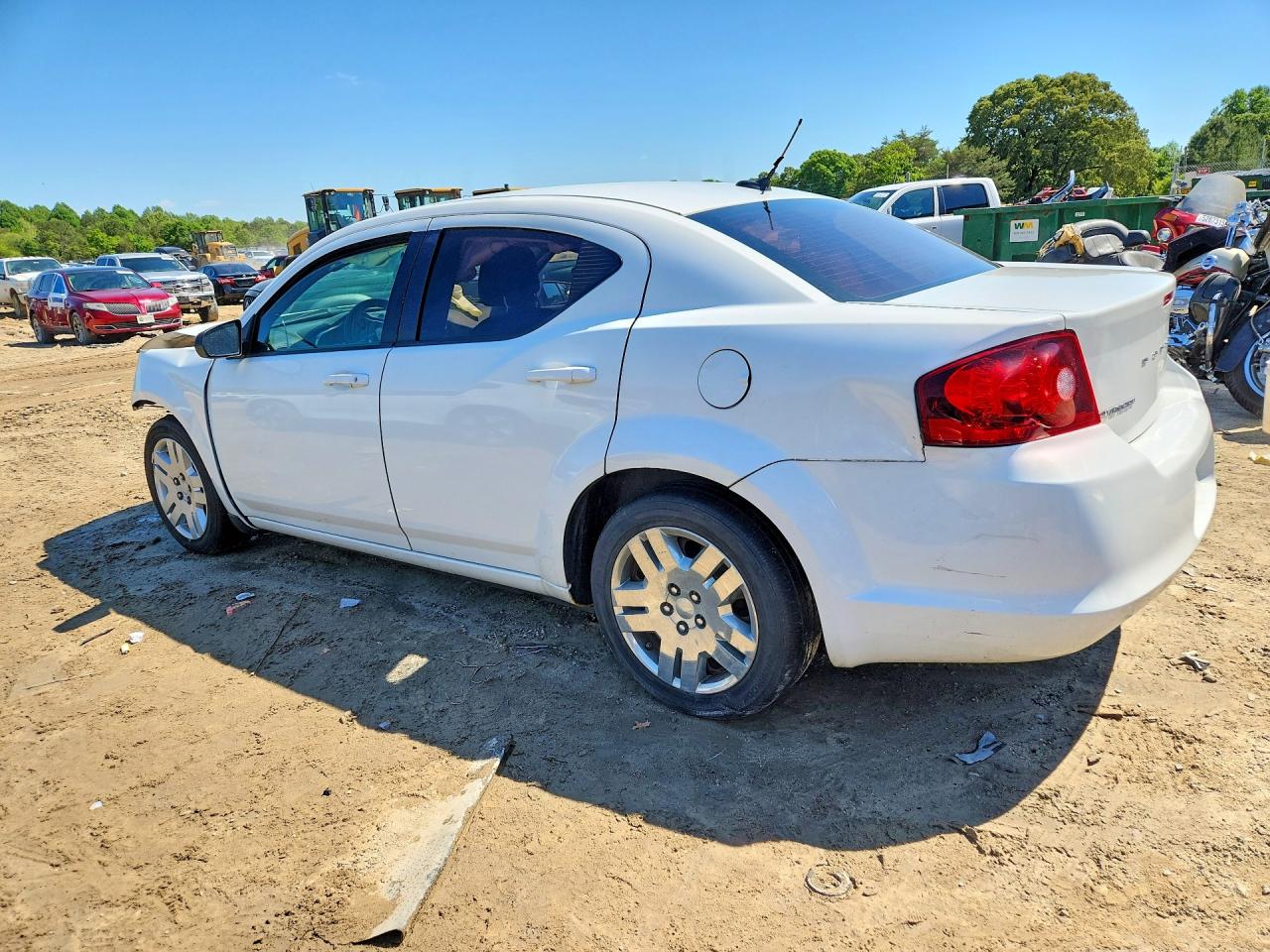2014 Dodge Avenger Se White vin: 1C3CDZAB4EN133588