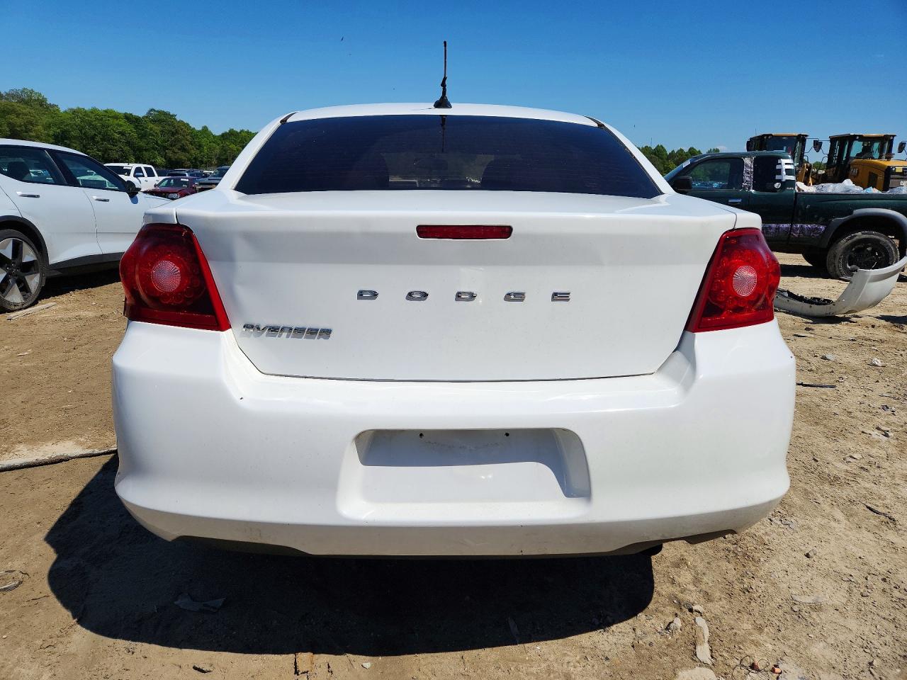 2014 Dodge Avenger Se White vin: 1C3CDZAB4EN133588