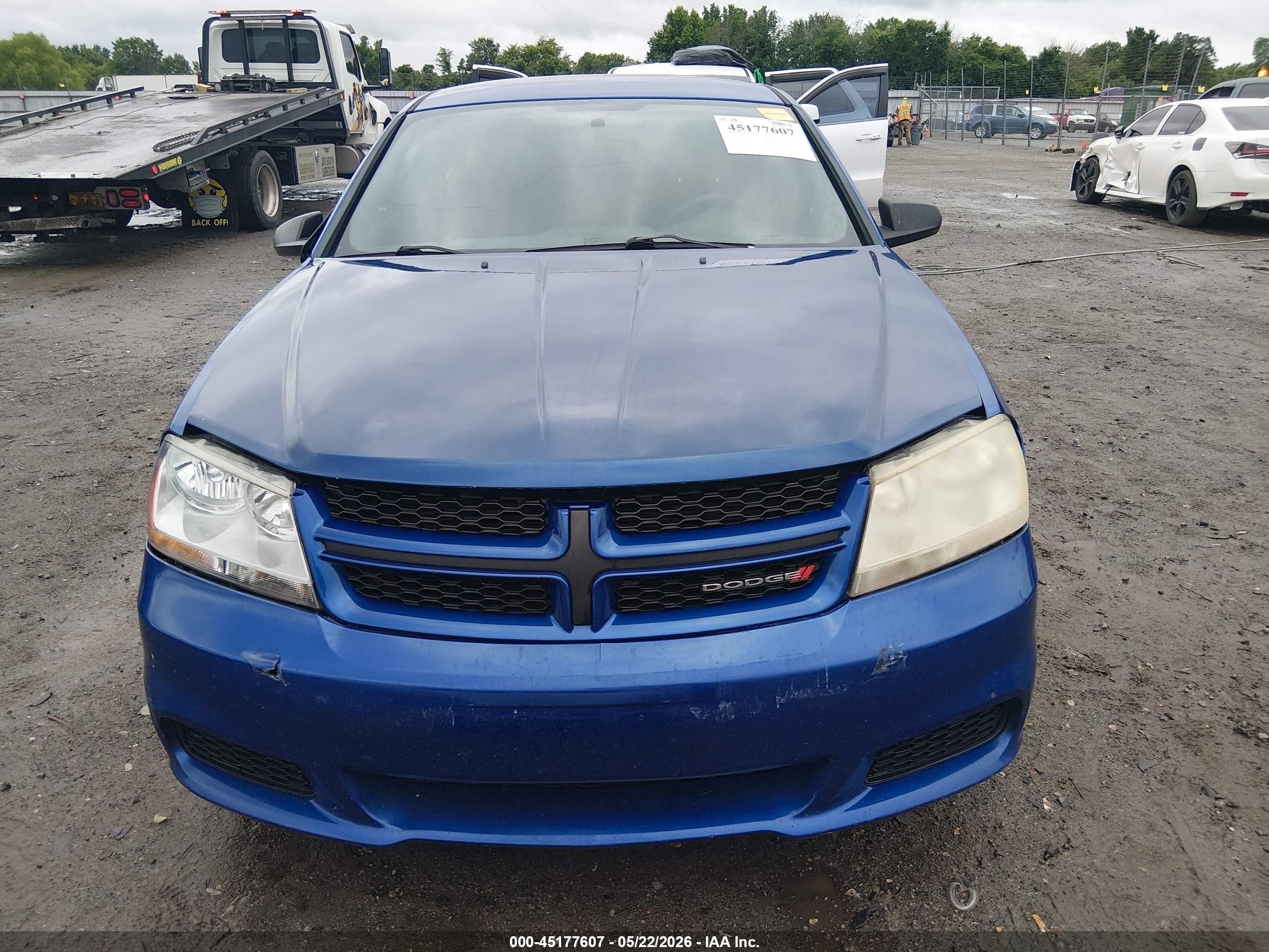 2014 Dodge Avenger Se Blue vin: 1C3CDZAB4EN144543