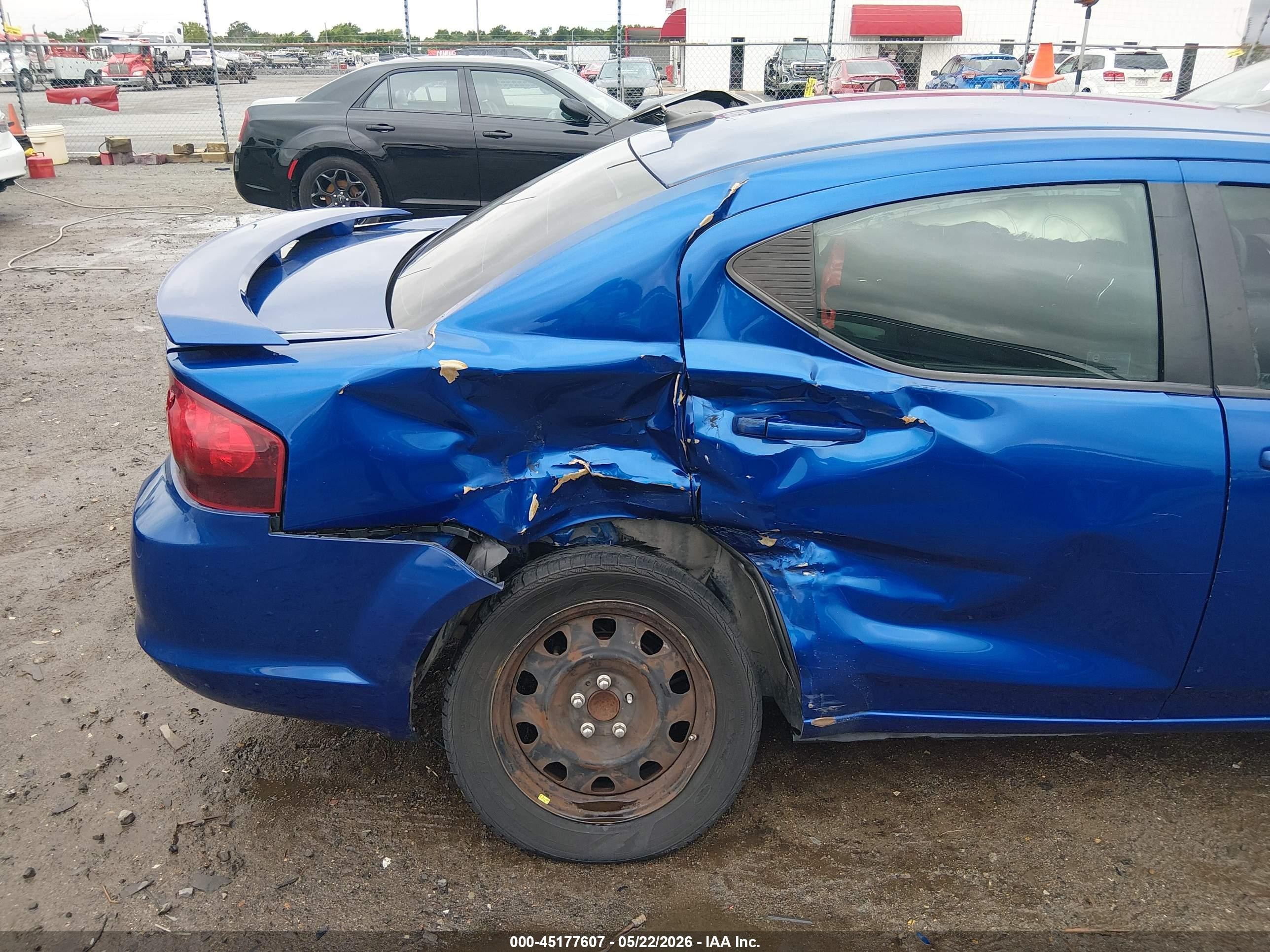 2014 Dodge Avenger Se Blue vin: 1C3CDZAB4EN144543