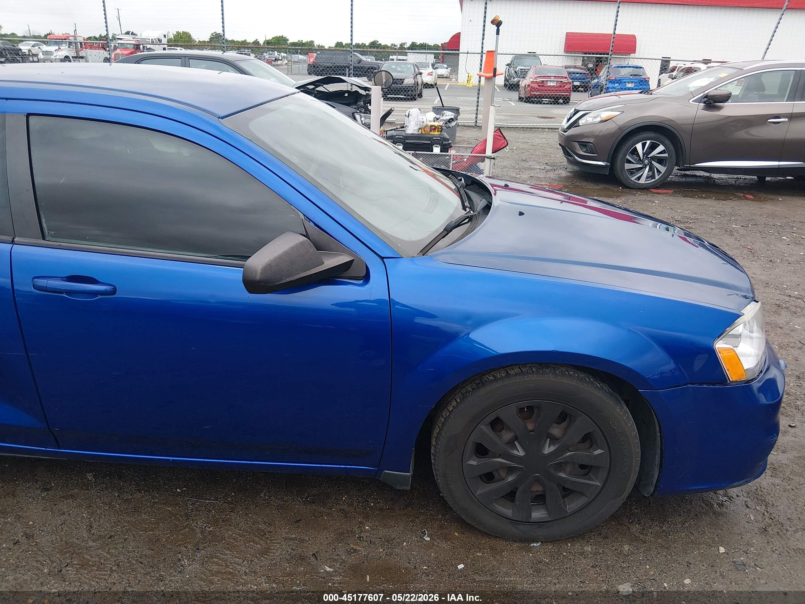 2014 Dodge Avenger Se Blue vin: 1C3CDZAB4EN144543