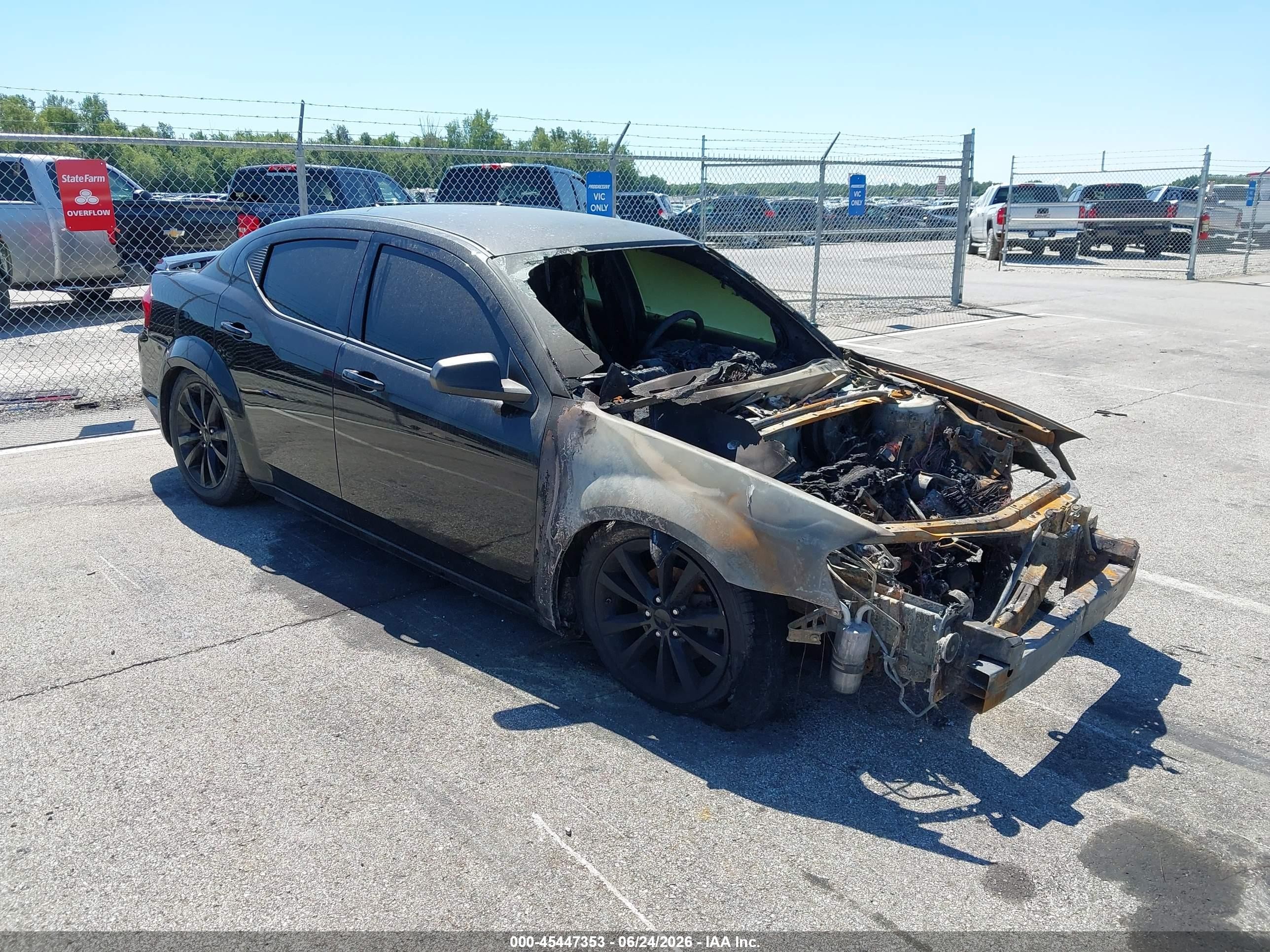 2014 Dodge Avenger Se Black vin: 1C3CDZAB4EN149421