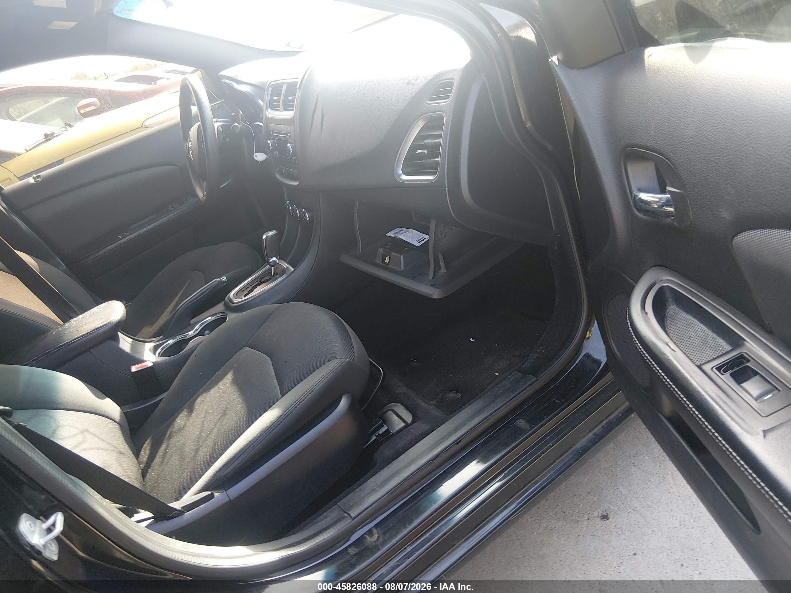 2014 Dodge Avenger Se Black vin: 1C3CDZAB4EN154392