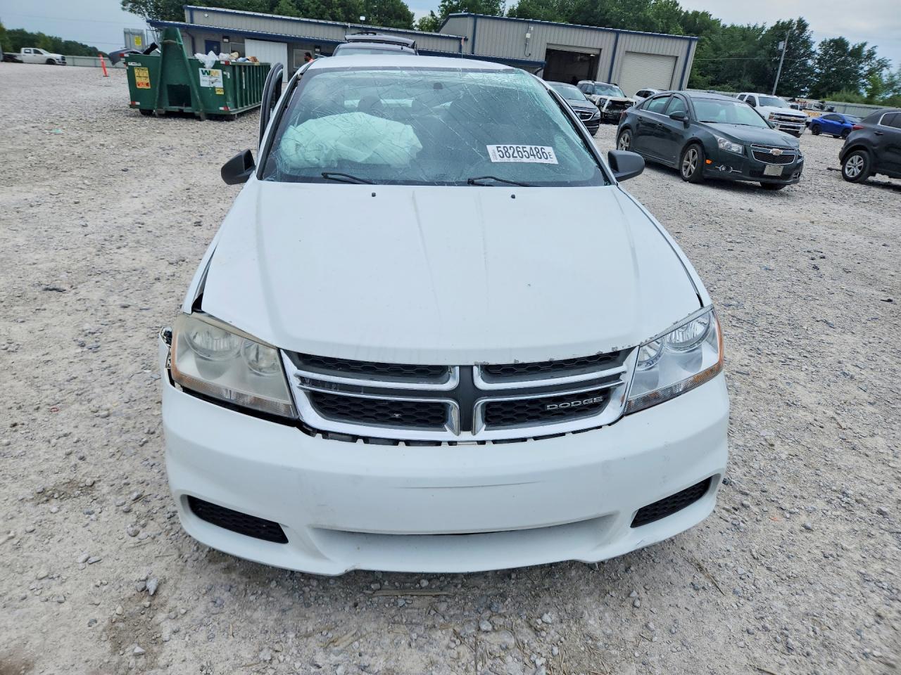 2012 Dodge Avenger Se White vin: 1C3CDZAB5CN132933