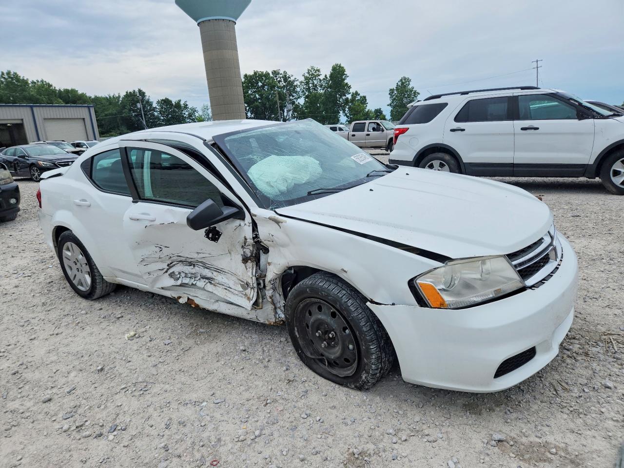 2012 Dodge Avenger Se White vin: 1C3CDZAB5CN132933
