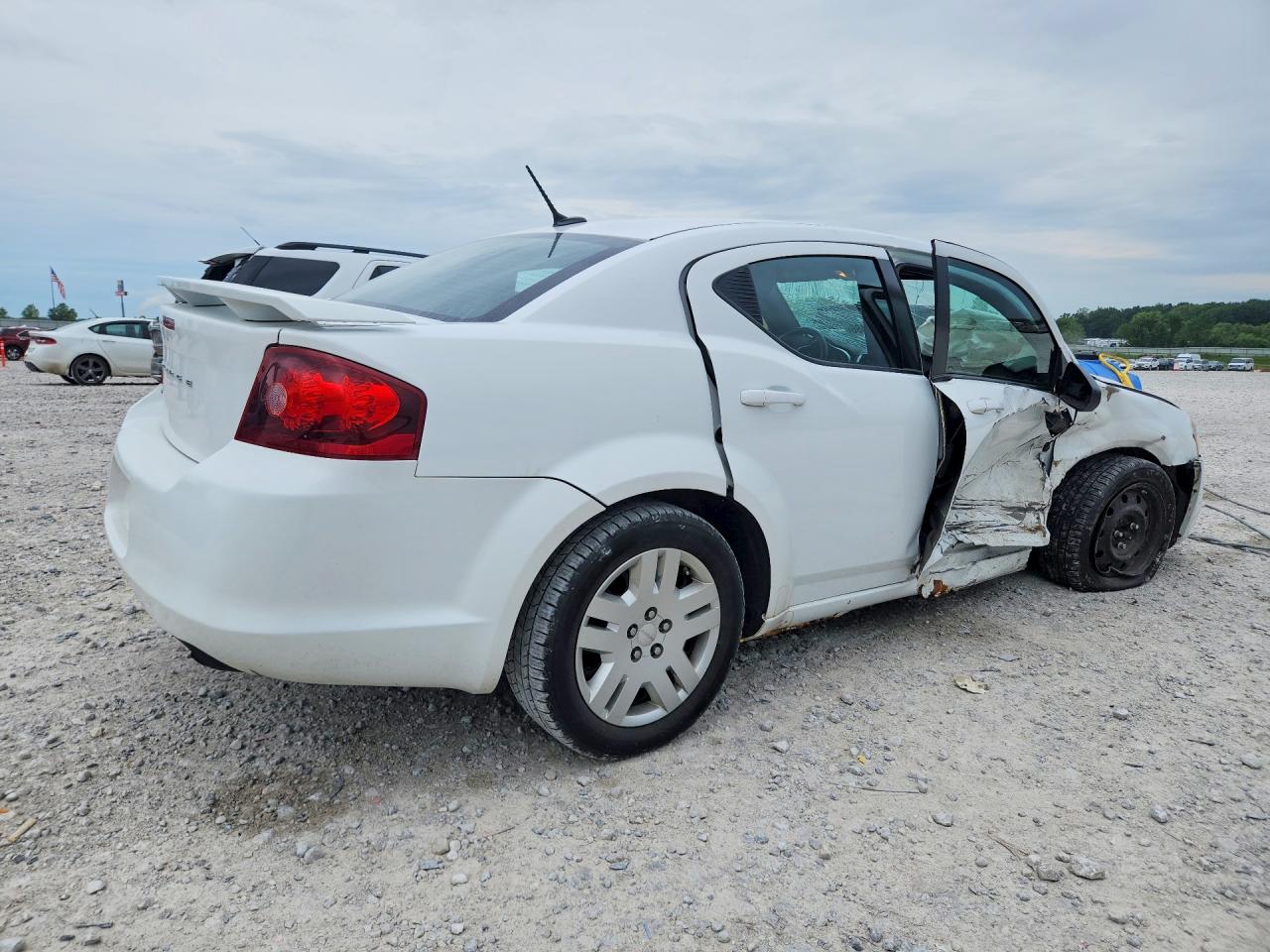 2012 Dodge Avenger Se White vin: 1C3CDZAB5CN132933