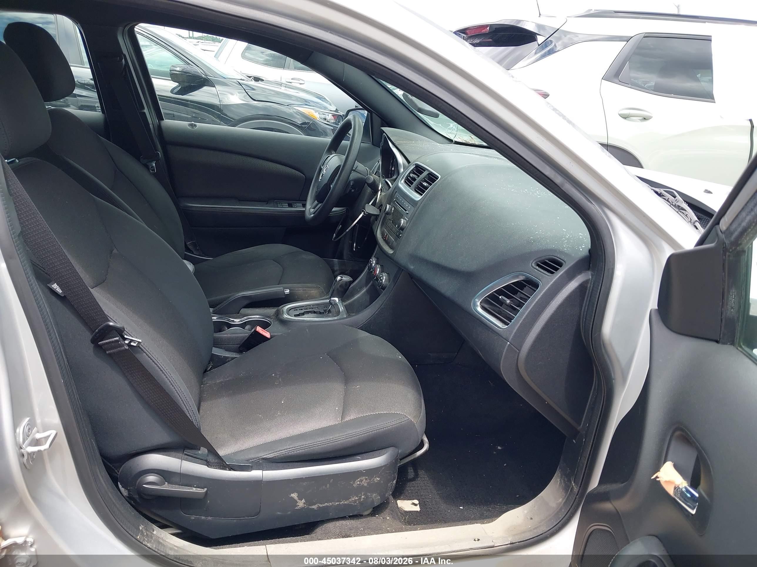 2012 Dodge Avenger Se Silver vin: 1C3CDZAB5CN142426