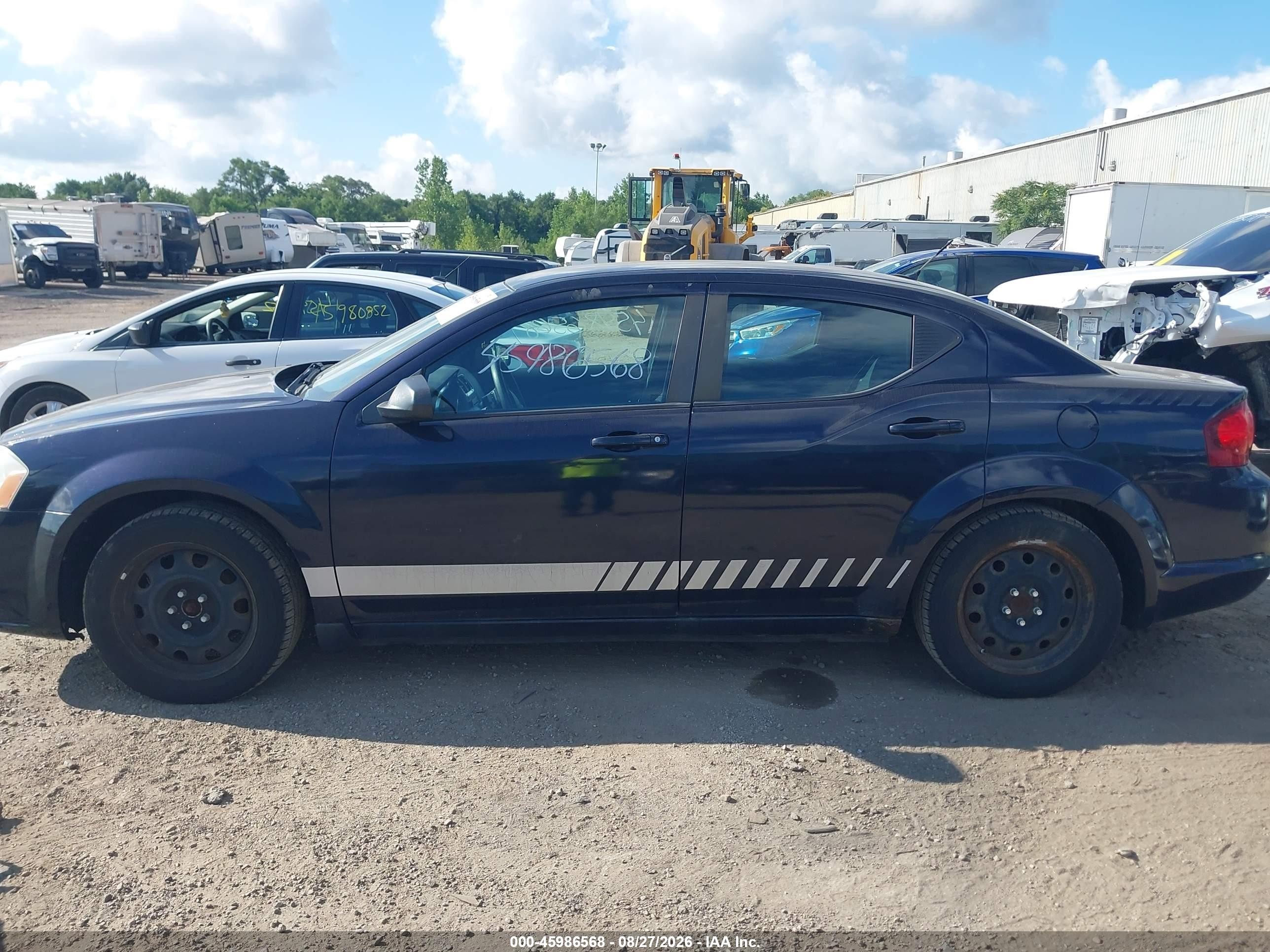 2012 Dodge Avenger Se Black vin: 1C3CDZAB5CN168346
