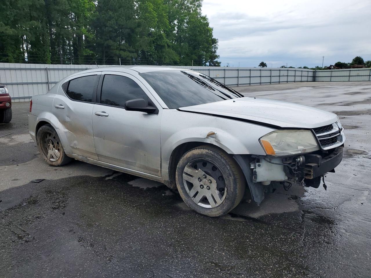 2012 Dodge Avenger Se Silver vin: 1C3CDZAB5CN220445