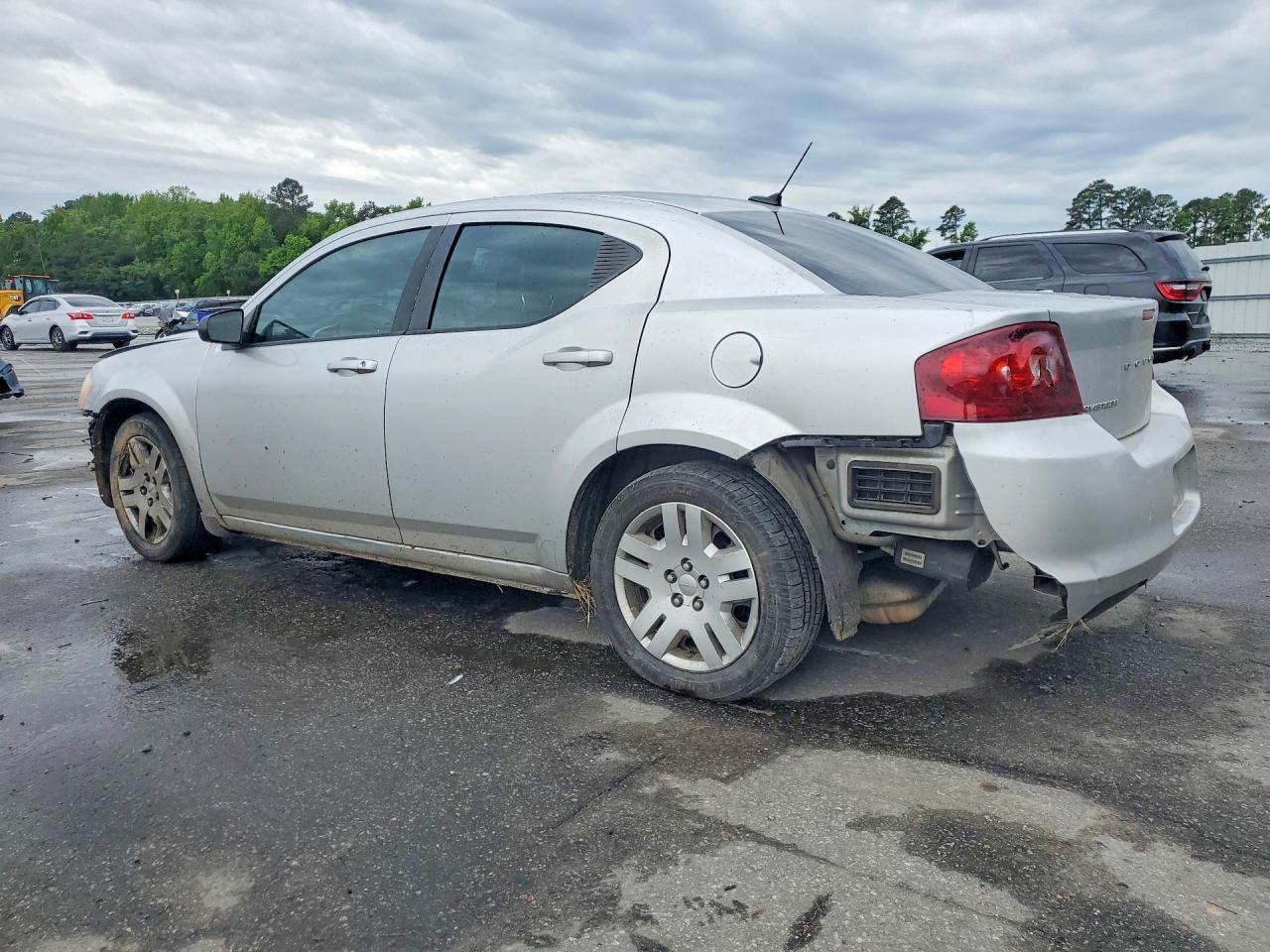 2012 Dodge Avenger Se Silver vin: 1C3CDZAB5CN220445