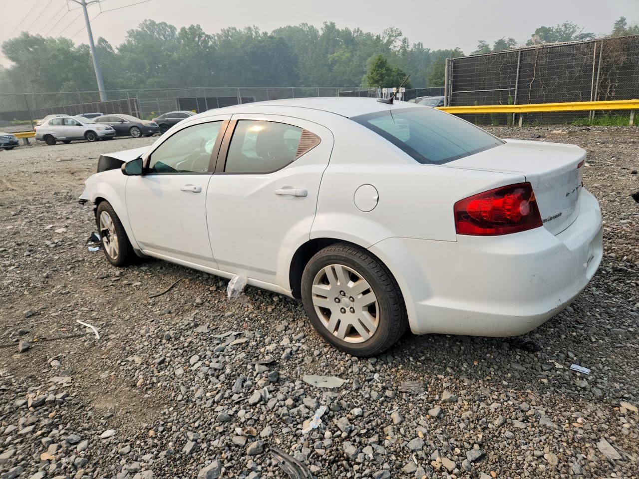 2012 Dodge Avenger Se White vin: 1C3CDZAB5CN224513