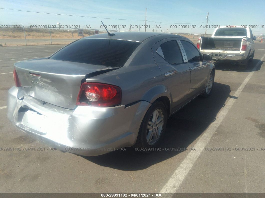 2013 Dodge Avenger Se Silver vin: 1C3CDZAB5DN518981