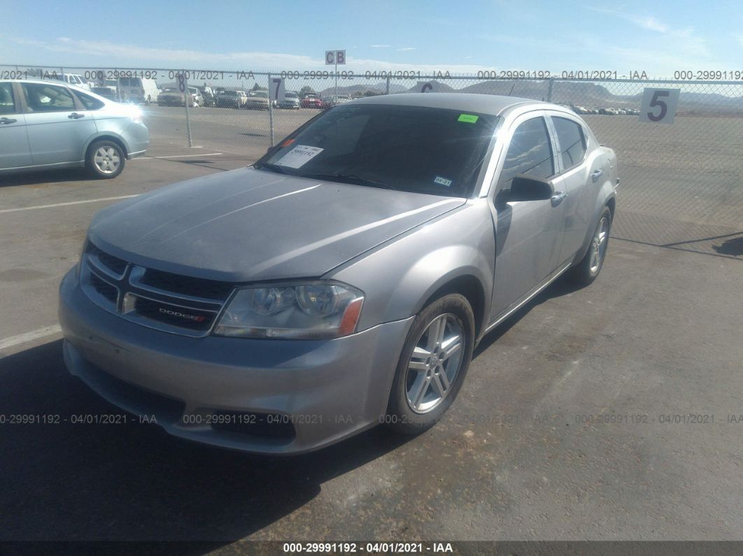 2013 Dodge Avenger Se Silver vin: 1C3CDZAB5DN518981