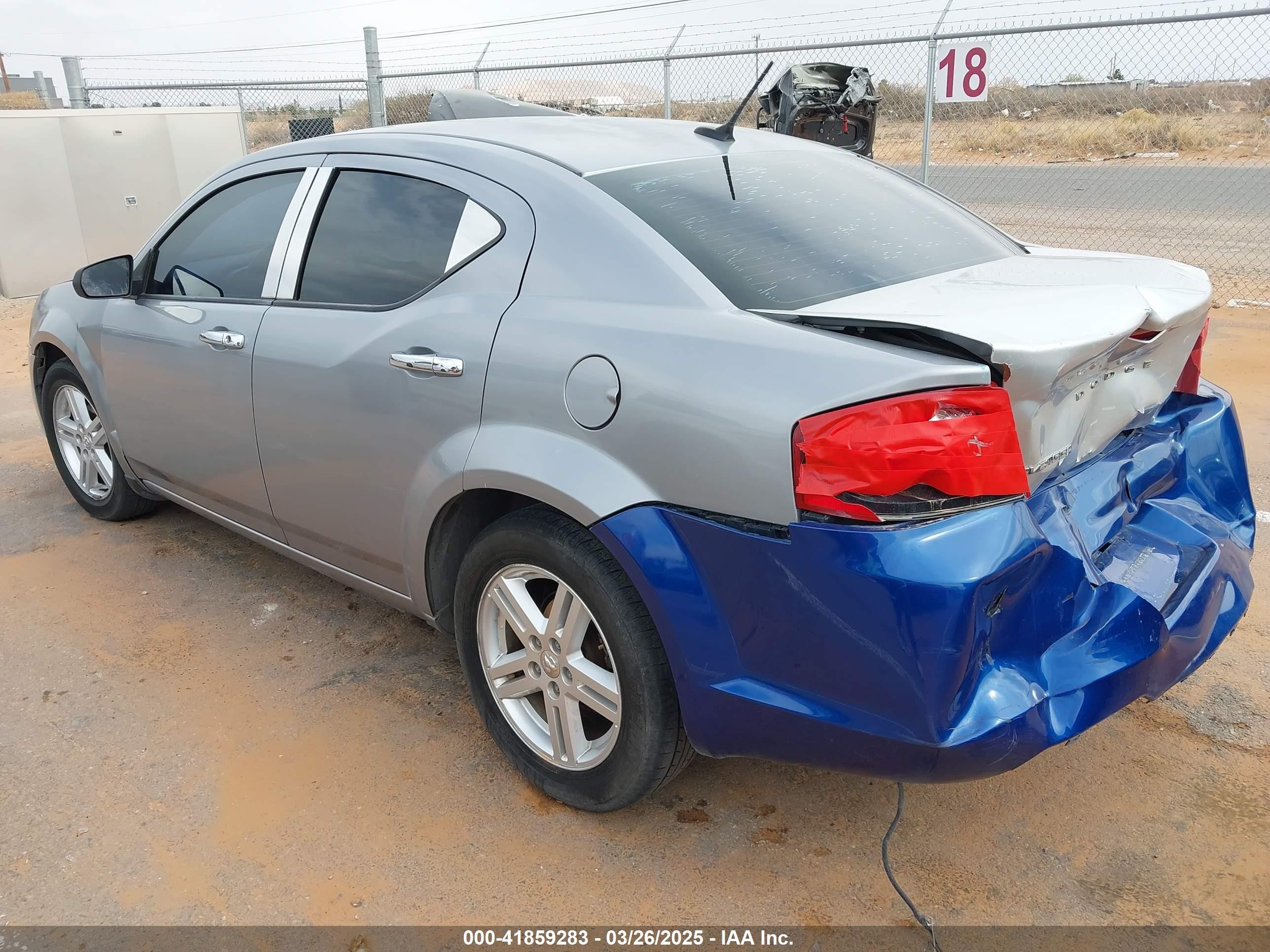 2013 Dodge Avenger Se Silver vin: 1C3CDZAB5DN518981