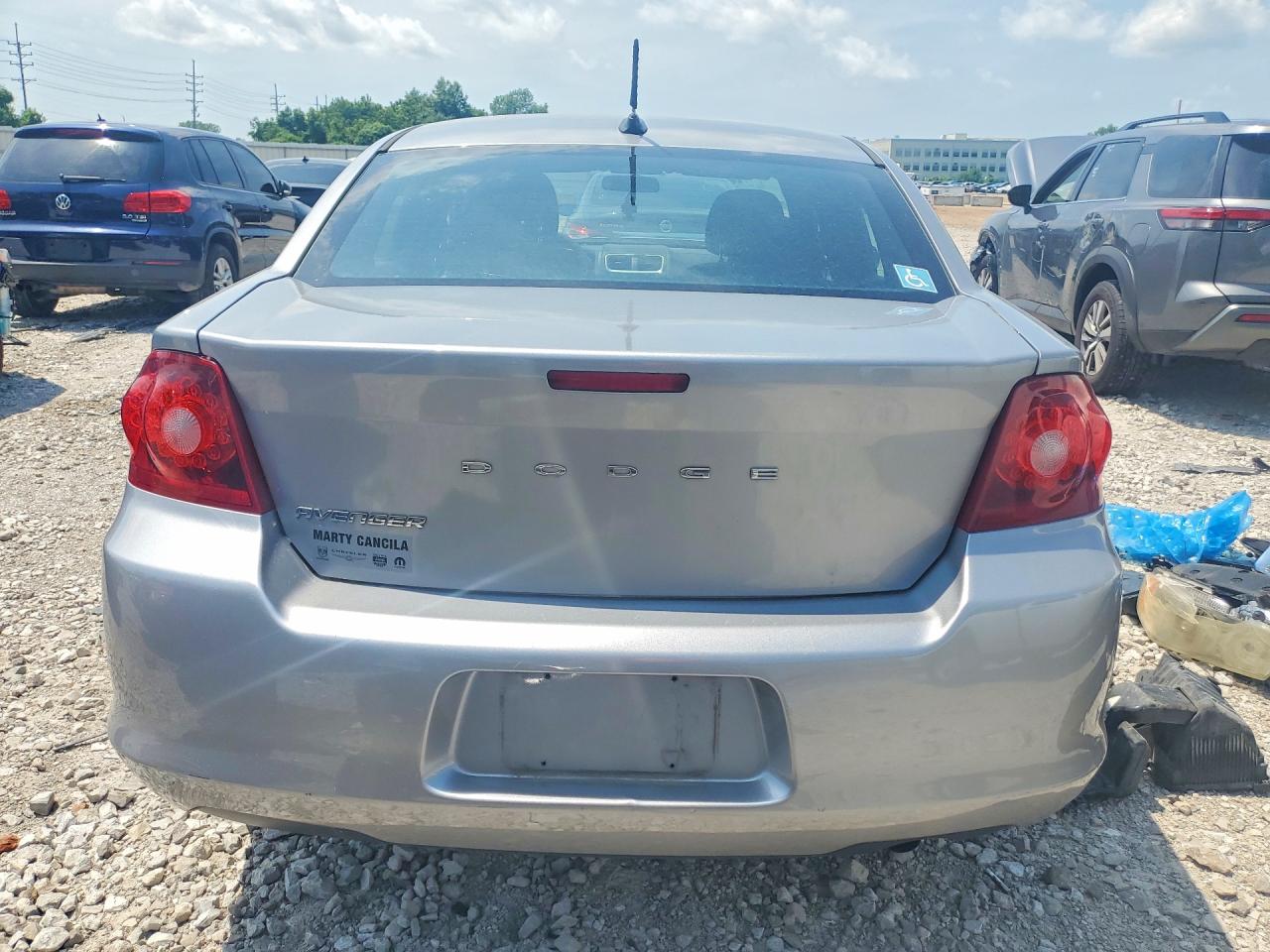 2013 Dodge Avenger Se Silver vin: 1C3CDZAB5DN530175
