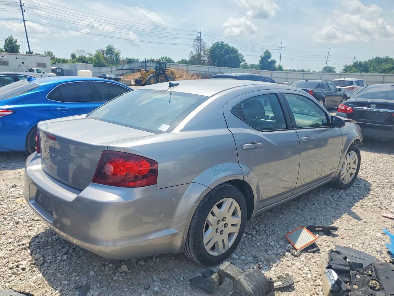 2013 Dodge Avenger Se Silver vin: 1C3CDZAB5DN530175