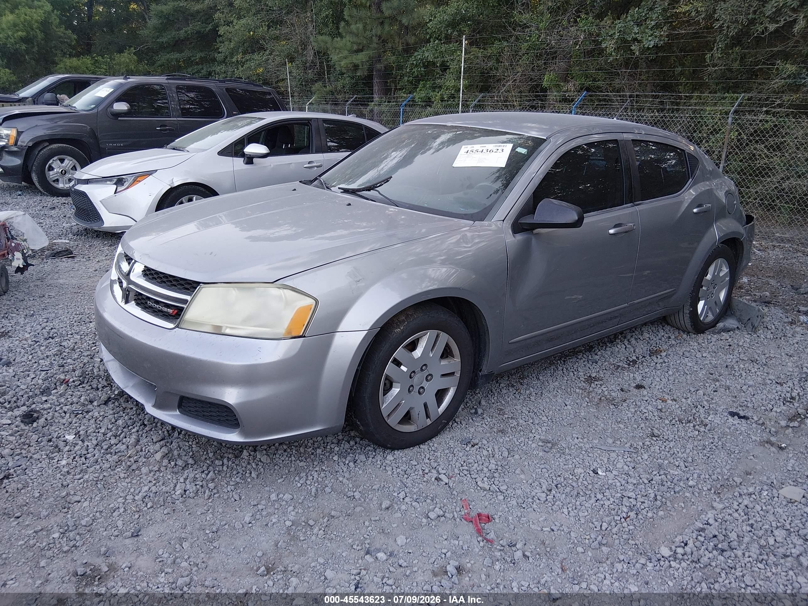 2013 Dodge Avenger Se Silver vin: 1C3CDZAB5DN562074