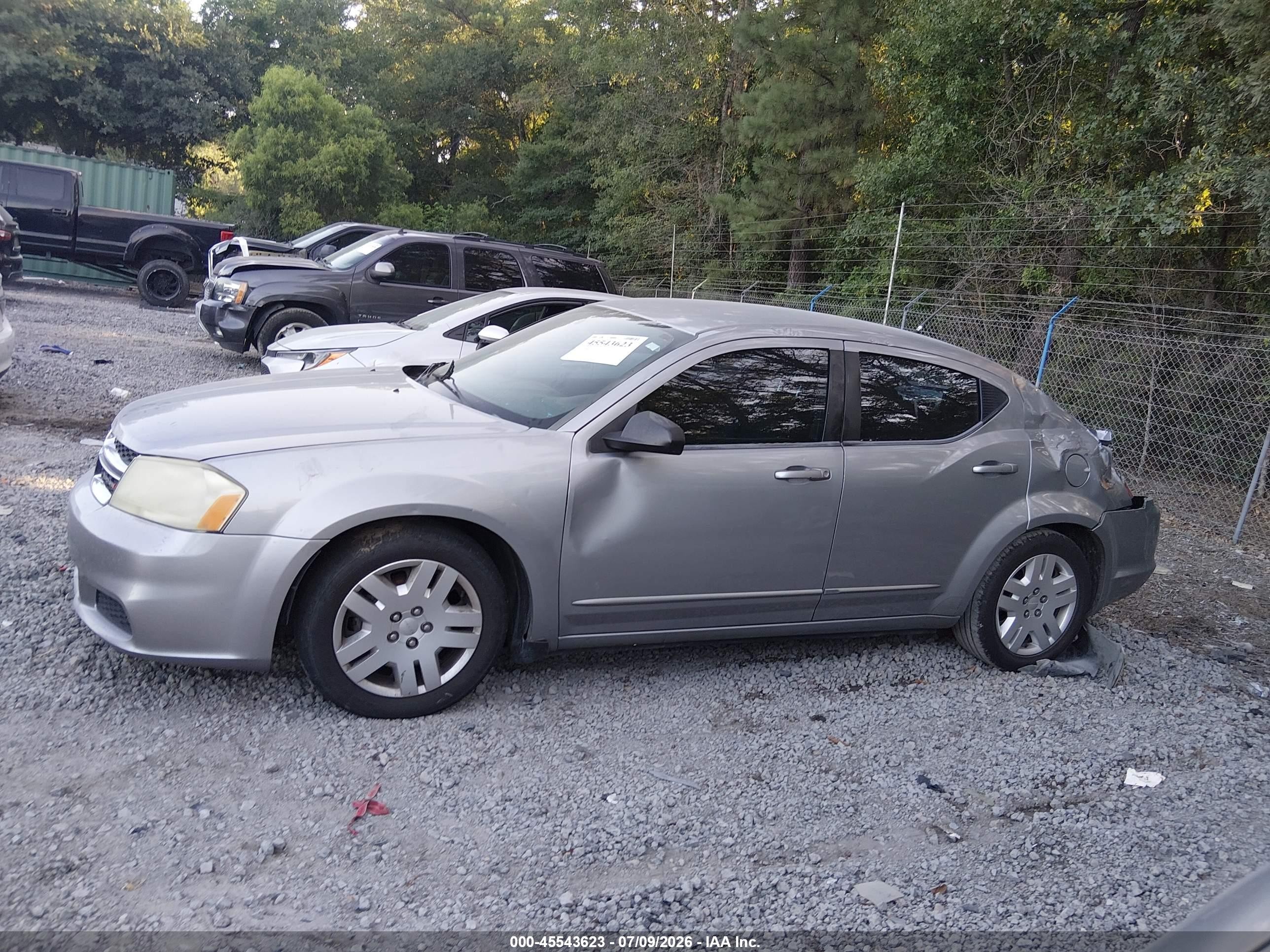 2013 Dodge Avenger Se Silver vin: 1C3CDZAB5DN562074