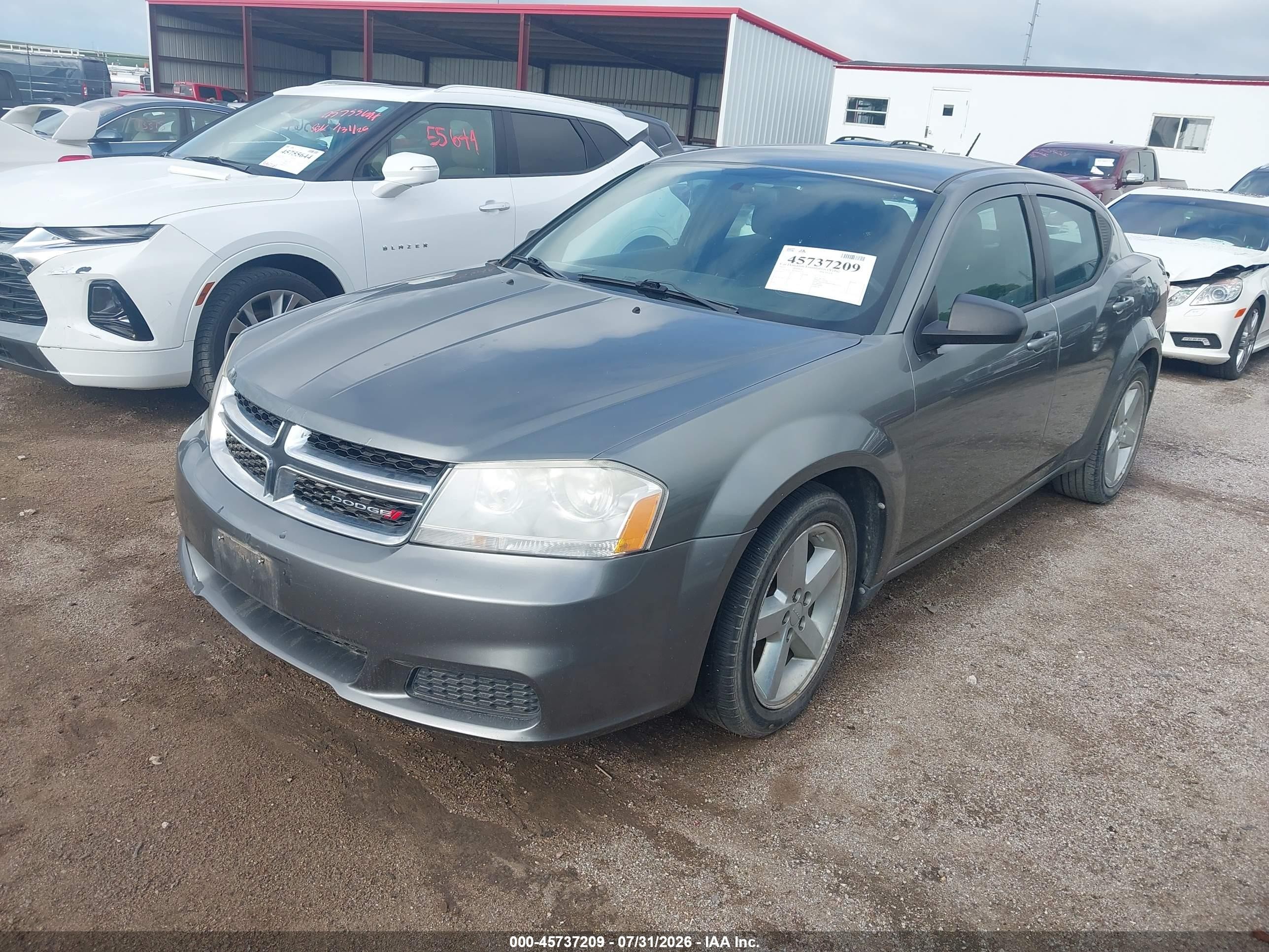 2013 Dodge Avenger Se Gray vin: 1C3CDZAB5DN563774