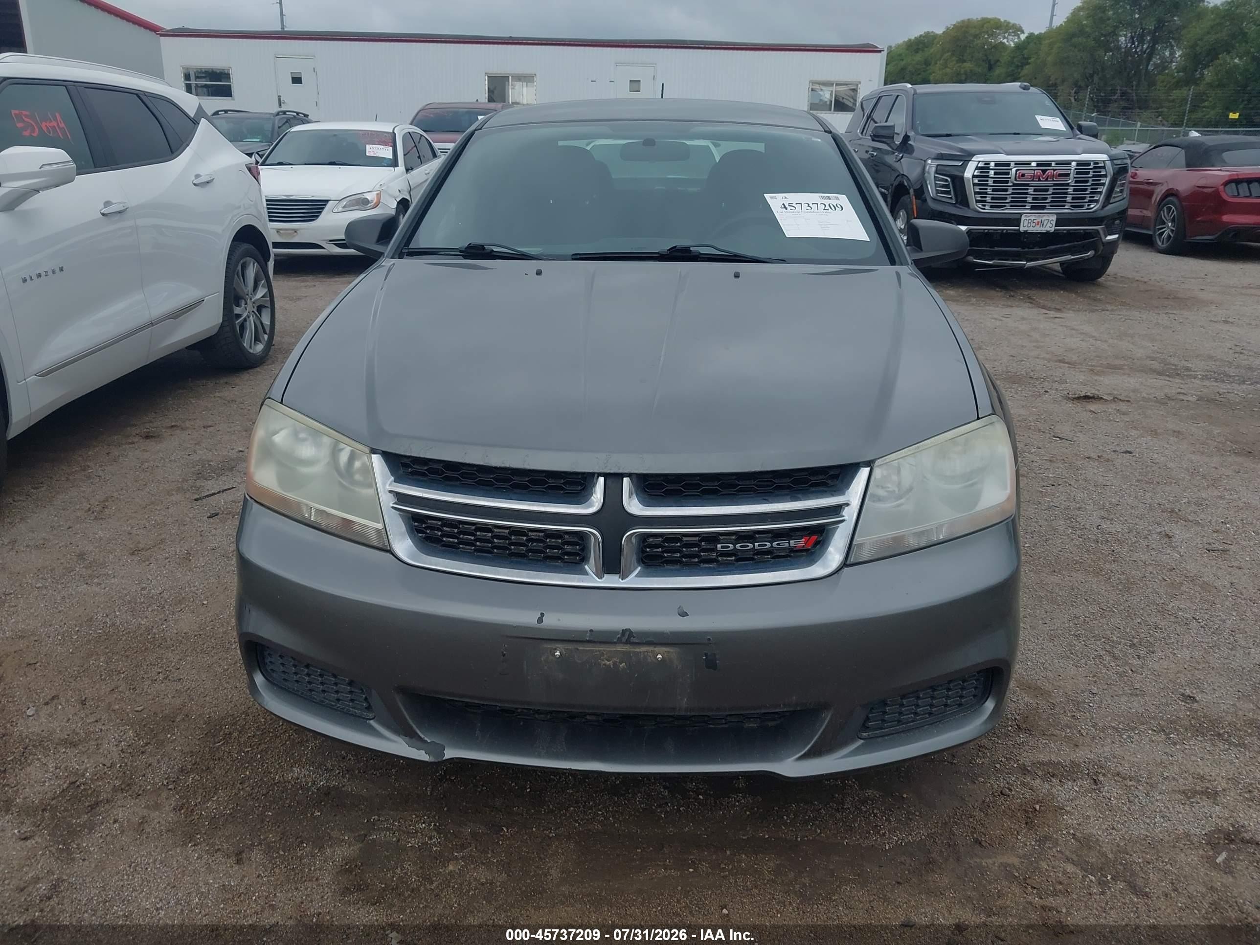 2013 Dodge Avenger Se Gray vin: 1C3CDZAB5DN563774